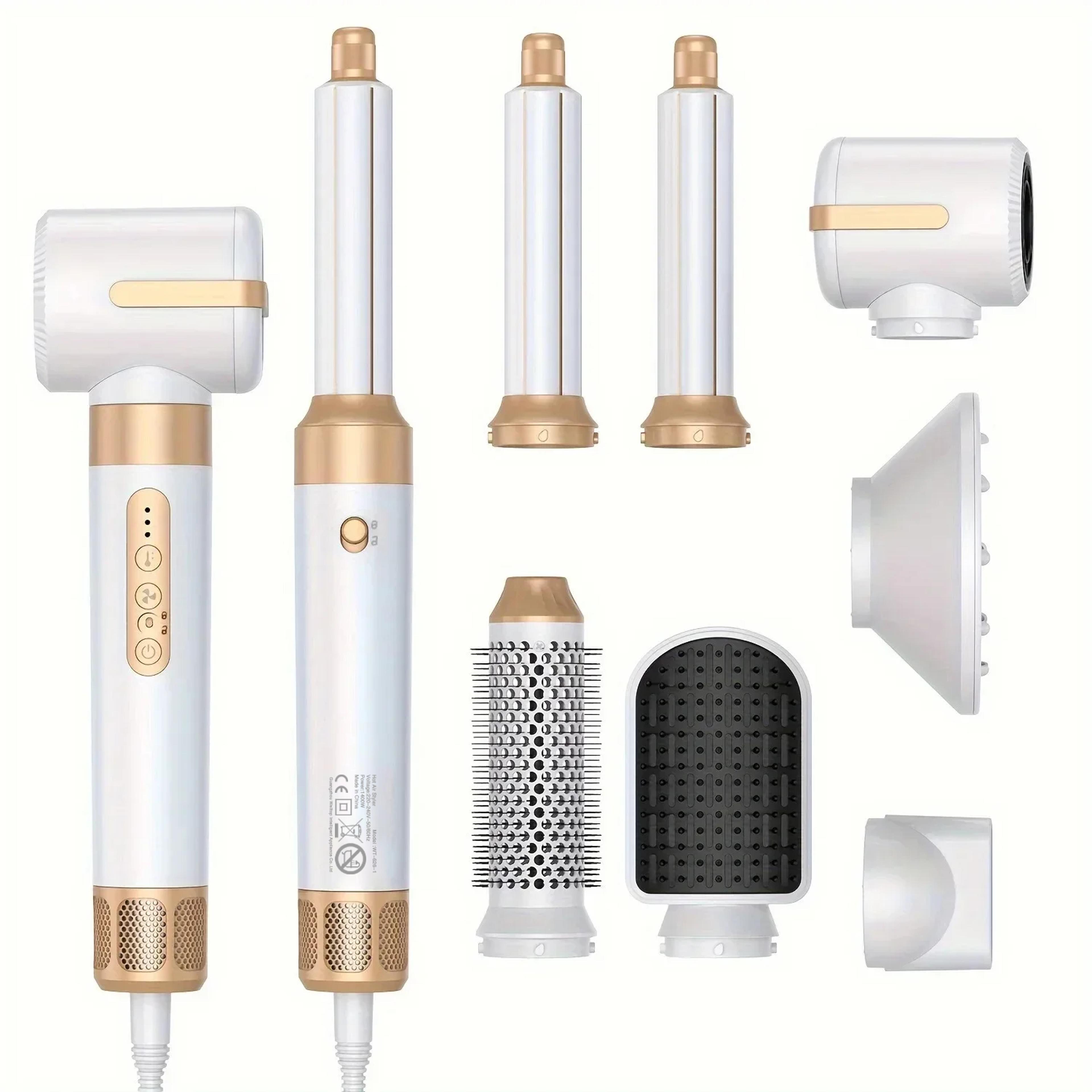 Tinsol Hair Dryer Brush Ionic Hot Air Styler With Diffuser And Curling Attachments 7