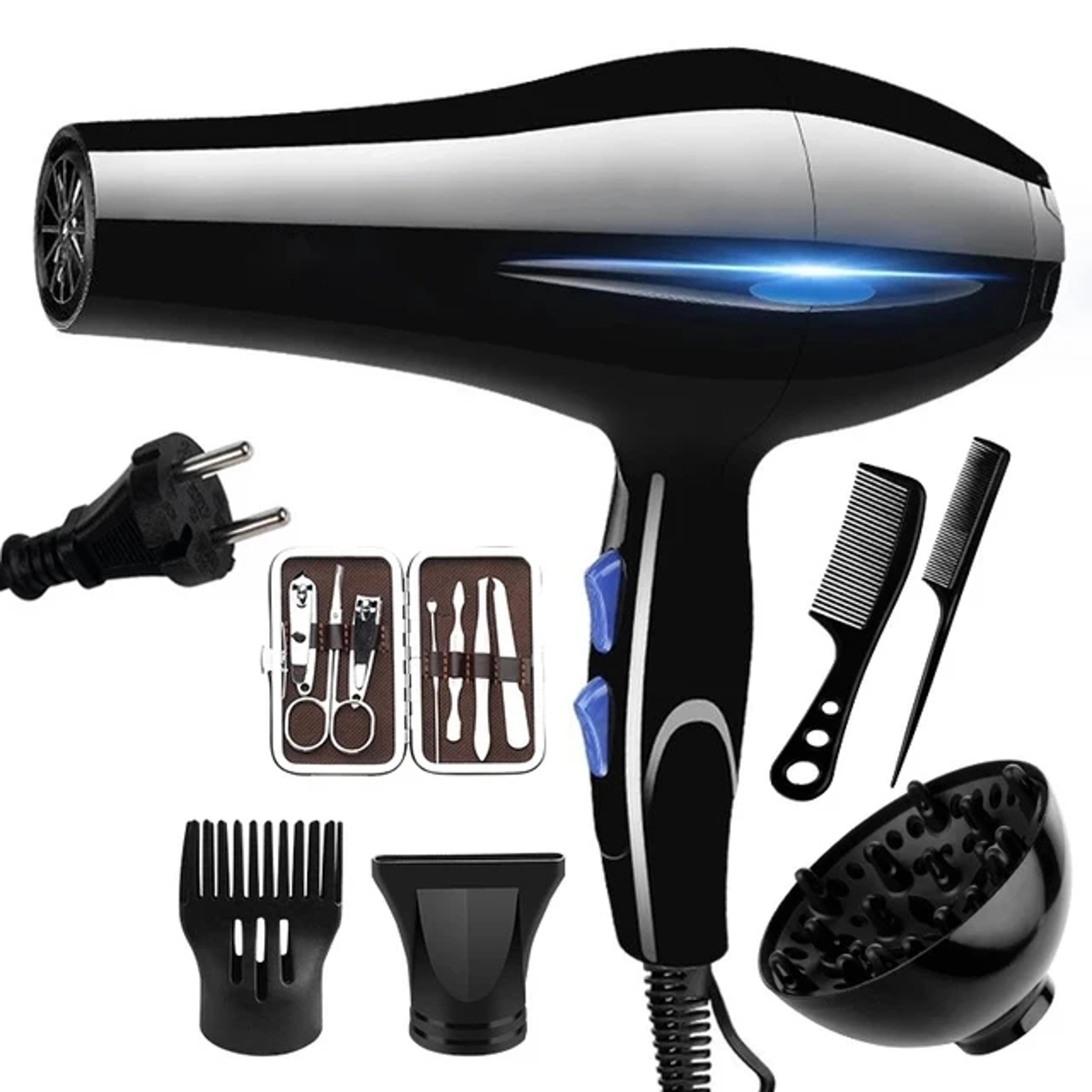 Professional Ionic Hair Dryer With Concentrator Fast Dry Hot And Cold Air Styling 6