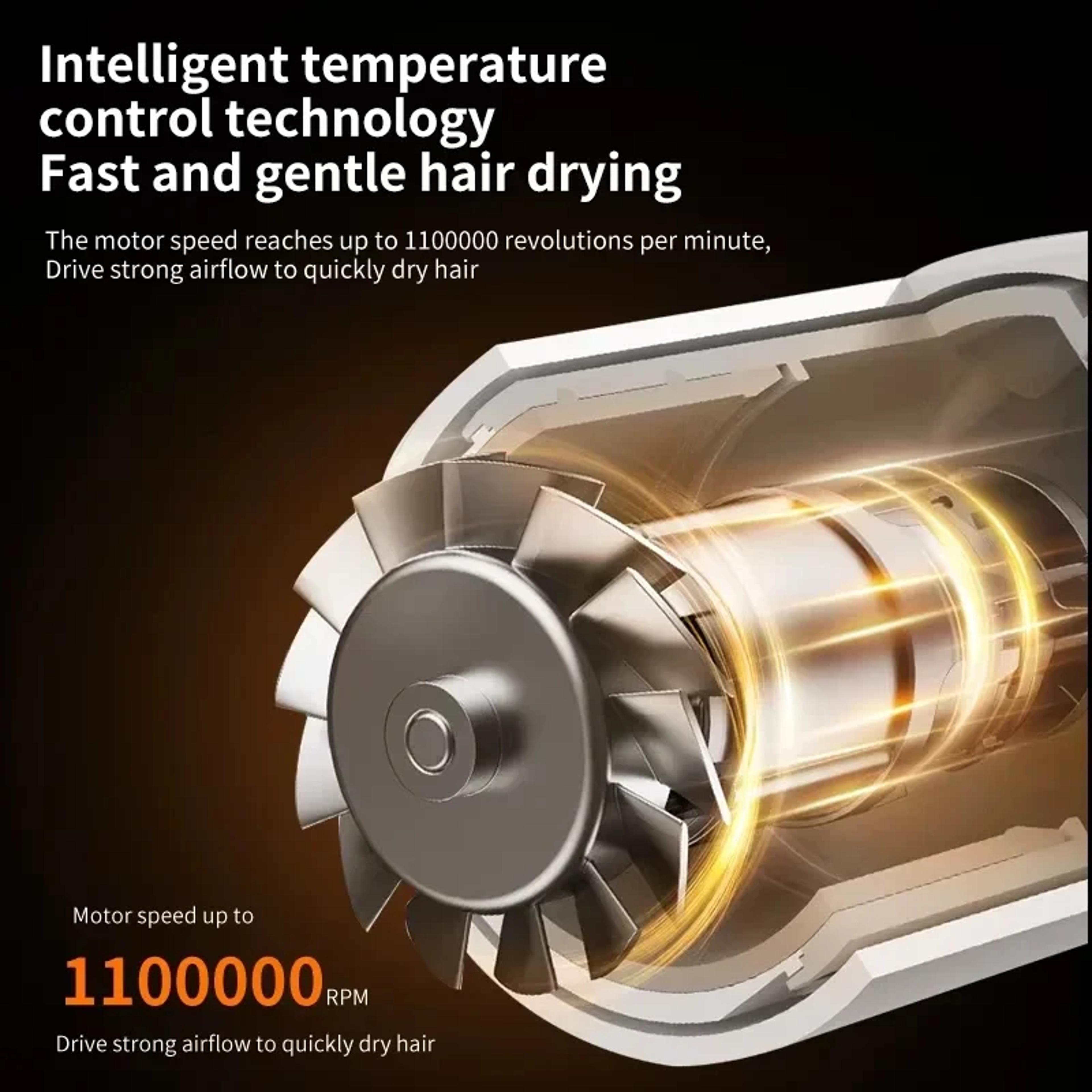Hair Styler With Negative Ion Hair Dryer High Speed Hot Air Styling Brush 2