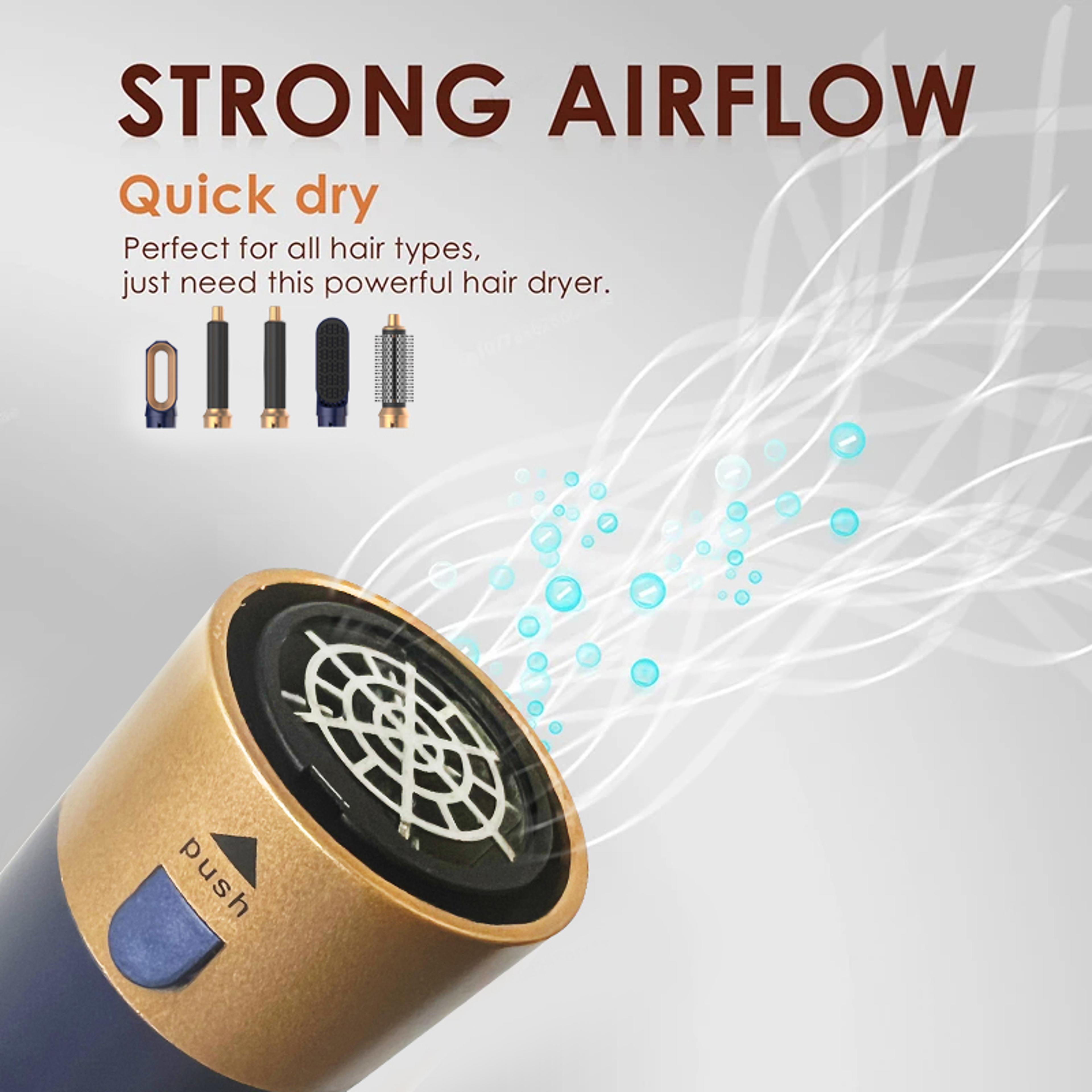 Hair Styler Ionic Hair Dryer Brush Set With Hot Air Brush And Fast Drying Technology 5