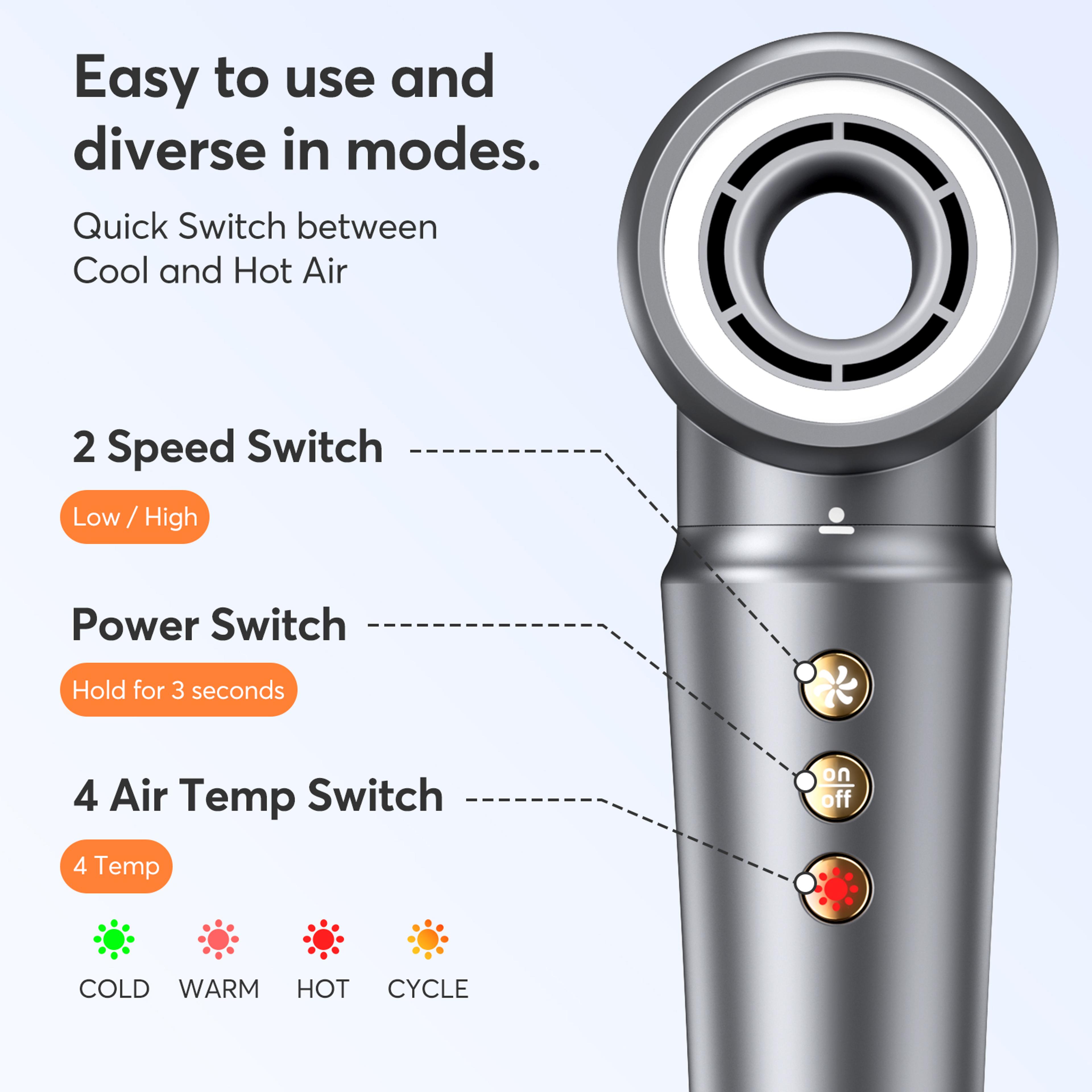 Styler With Ionic Hair Dryer Brush Straightener  Auto Curler 5