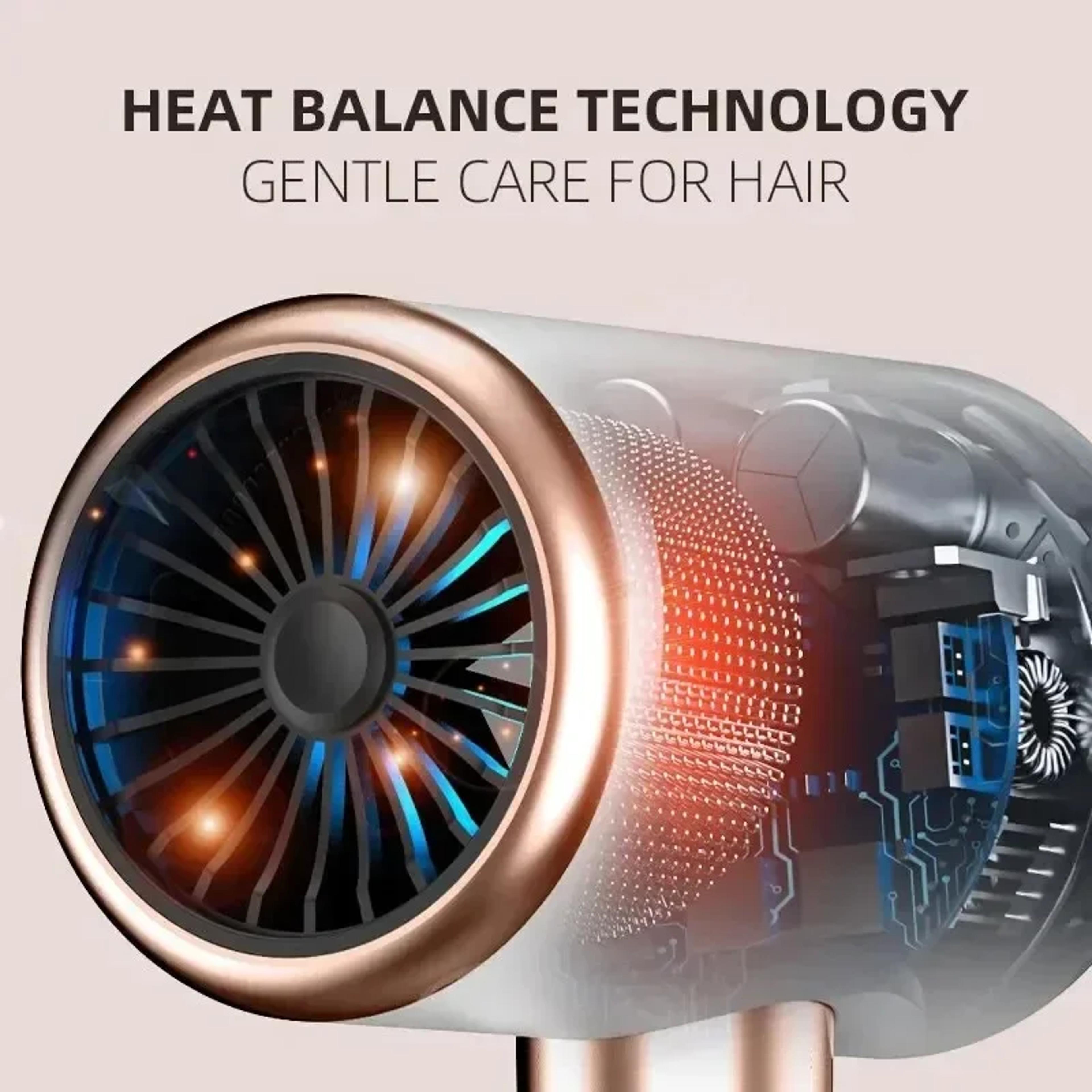 High Speed Hair Dryer With Turbine Airflow Fast Dry Hair Dryer For Home  Salon 4