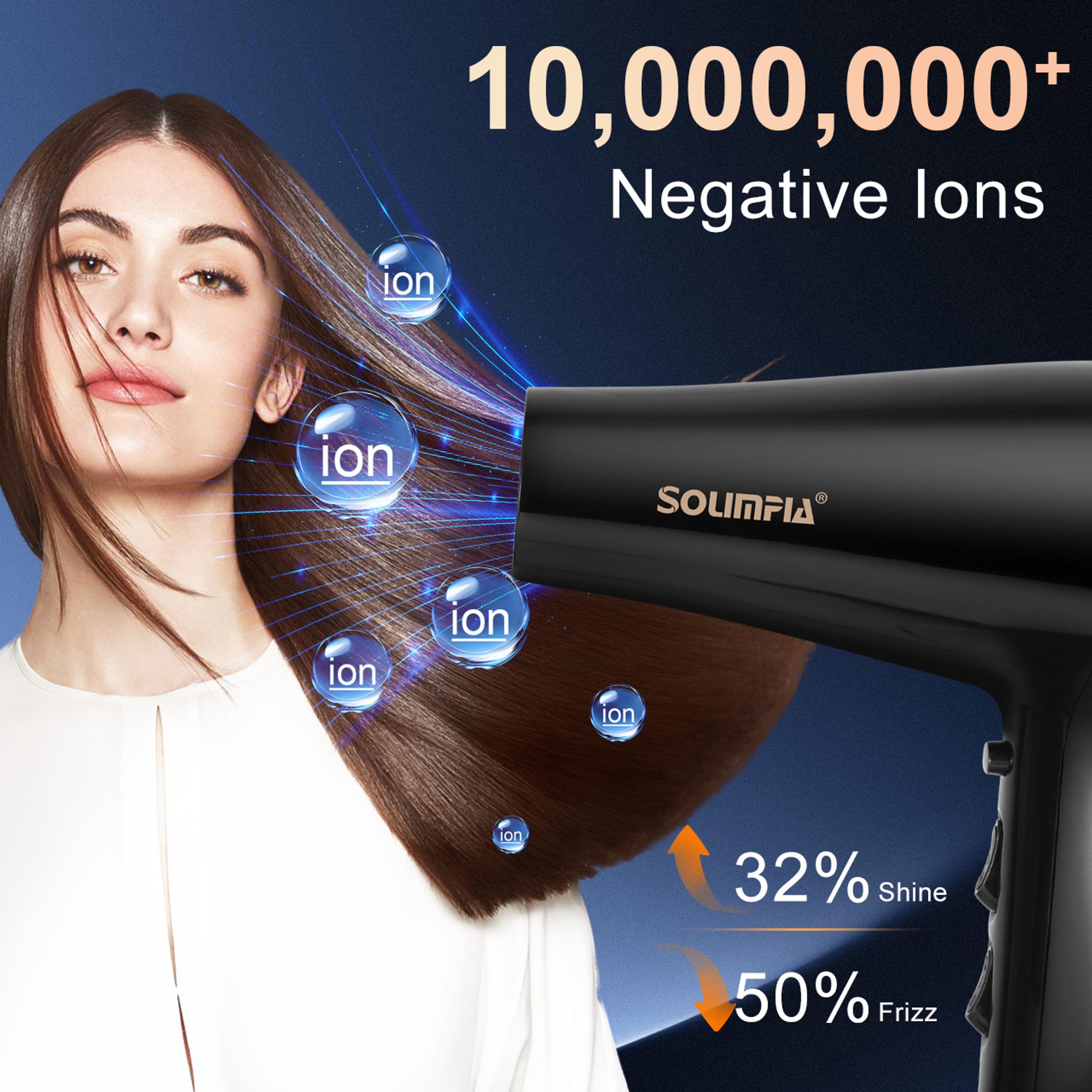 Negative Ion Hair Dryer High Speed Professional Blow Dryer With Temperature Settings 3