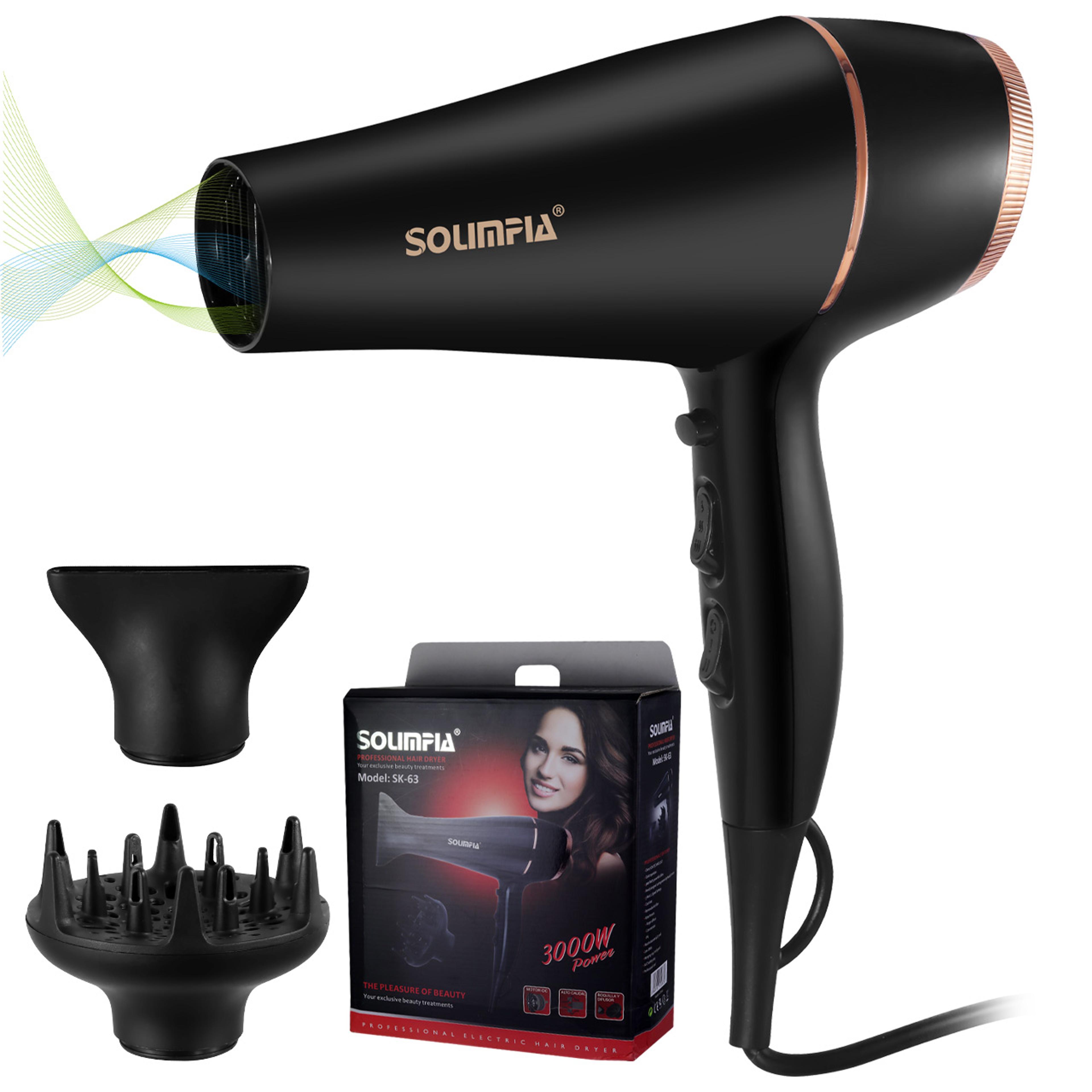 Negative Ion Hair Dryer High Speed Professional Blow Dryer With Temperature Settings 5
