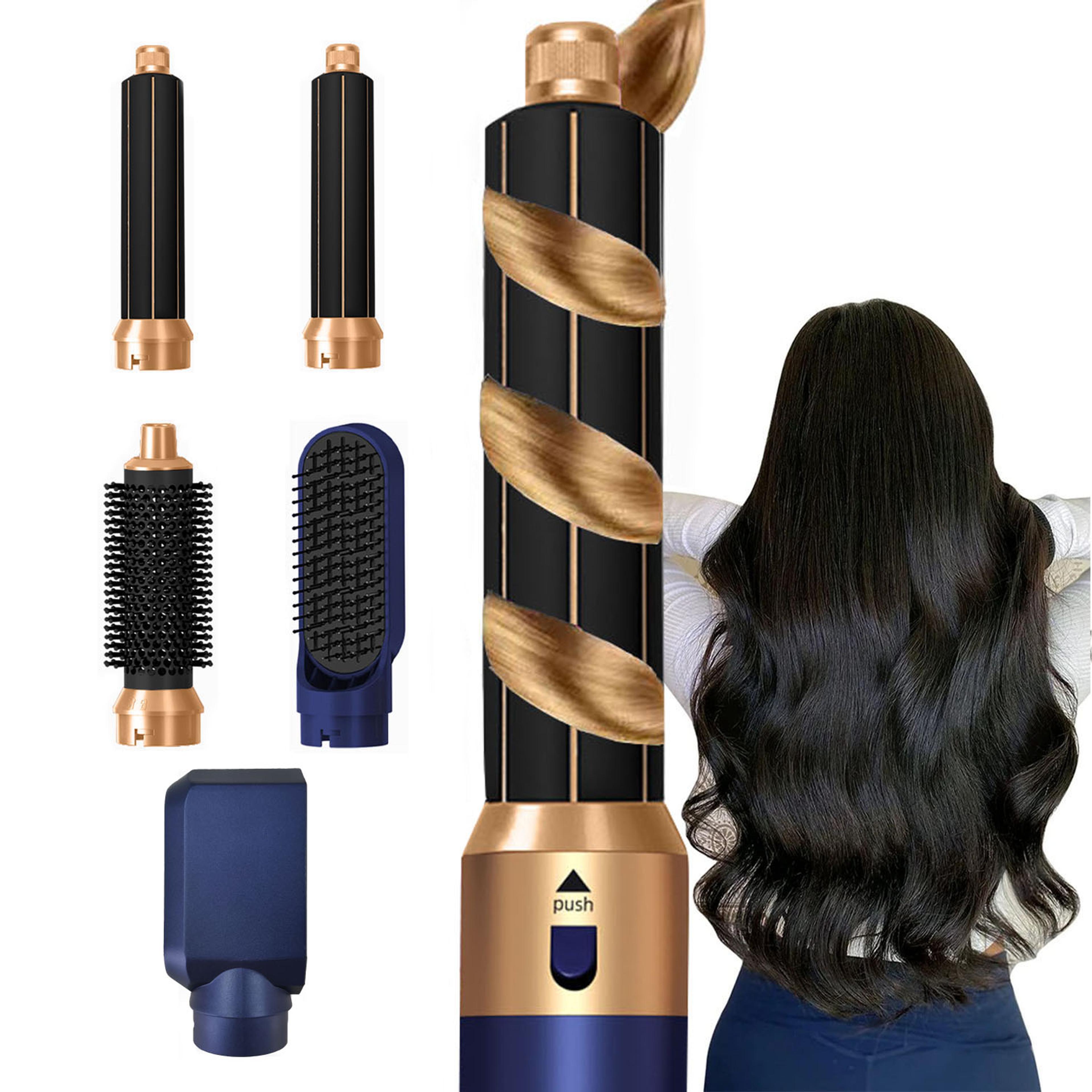 Hair Styler Hot Air Brush  Hair Dryer Brush Curling And Straightening Set 6