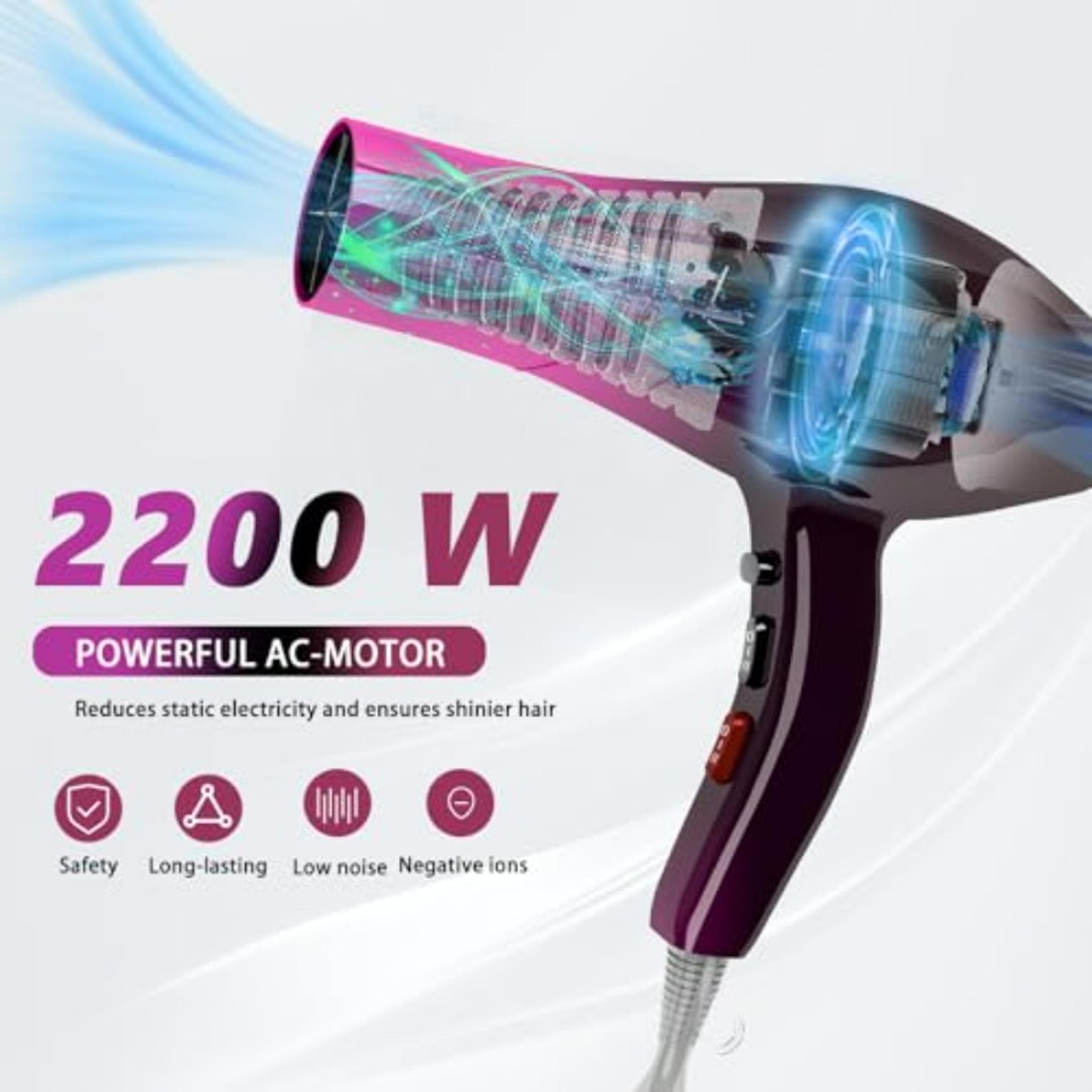 Professional Ionic Hair Dryer Fast Drying Negative Ion Blow Dryer With Diffuser 1