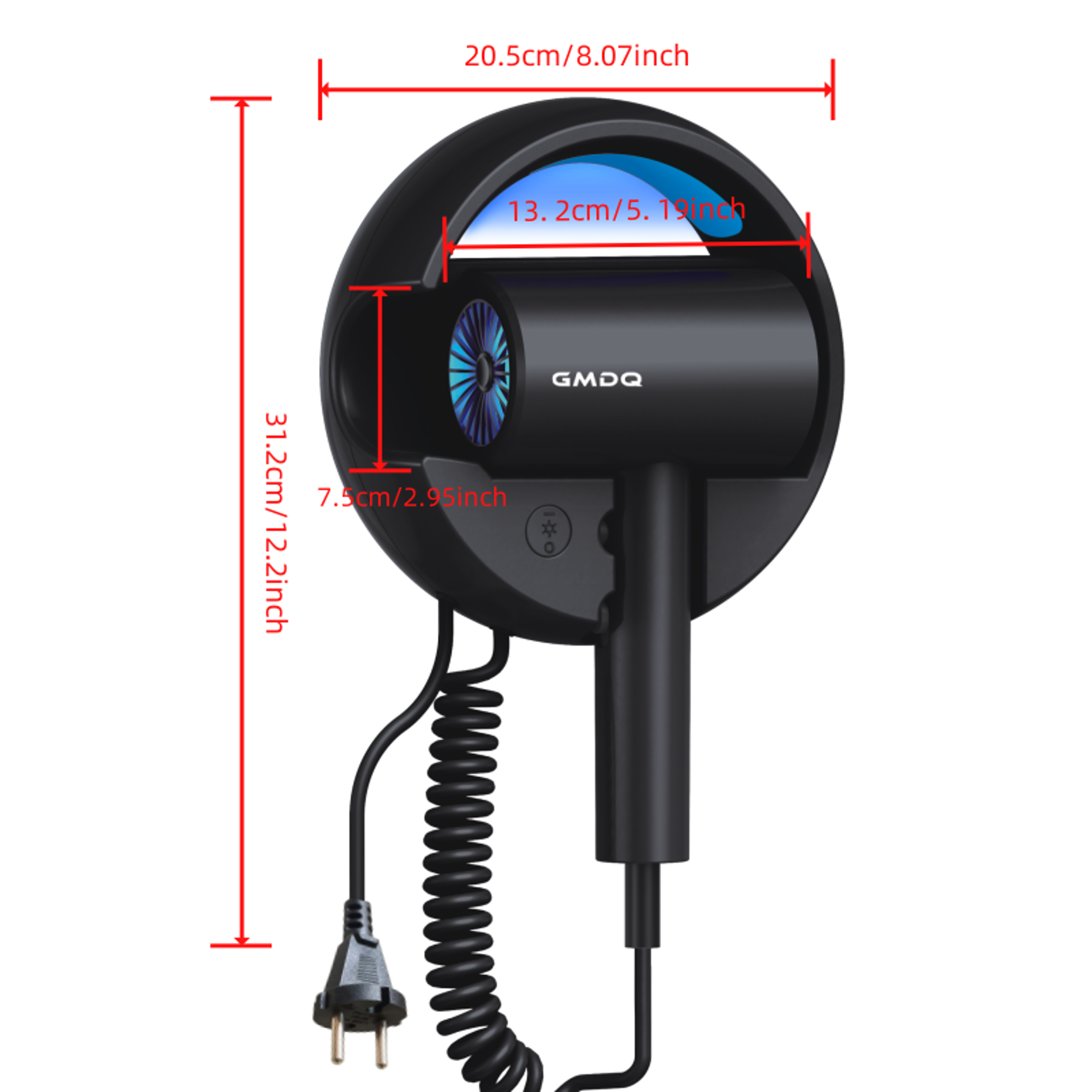 Wall Mounted Hair Dryer Fast Drying Constant Temperature Blow Dryer For Home  Hotel 2
