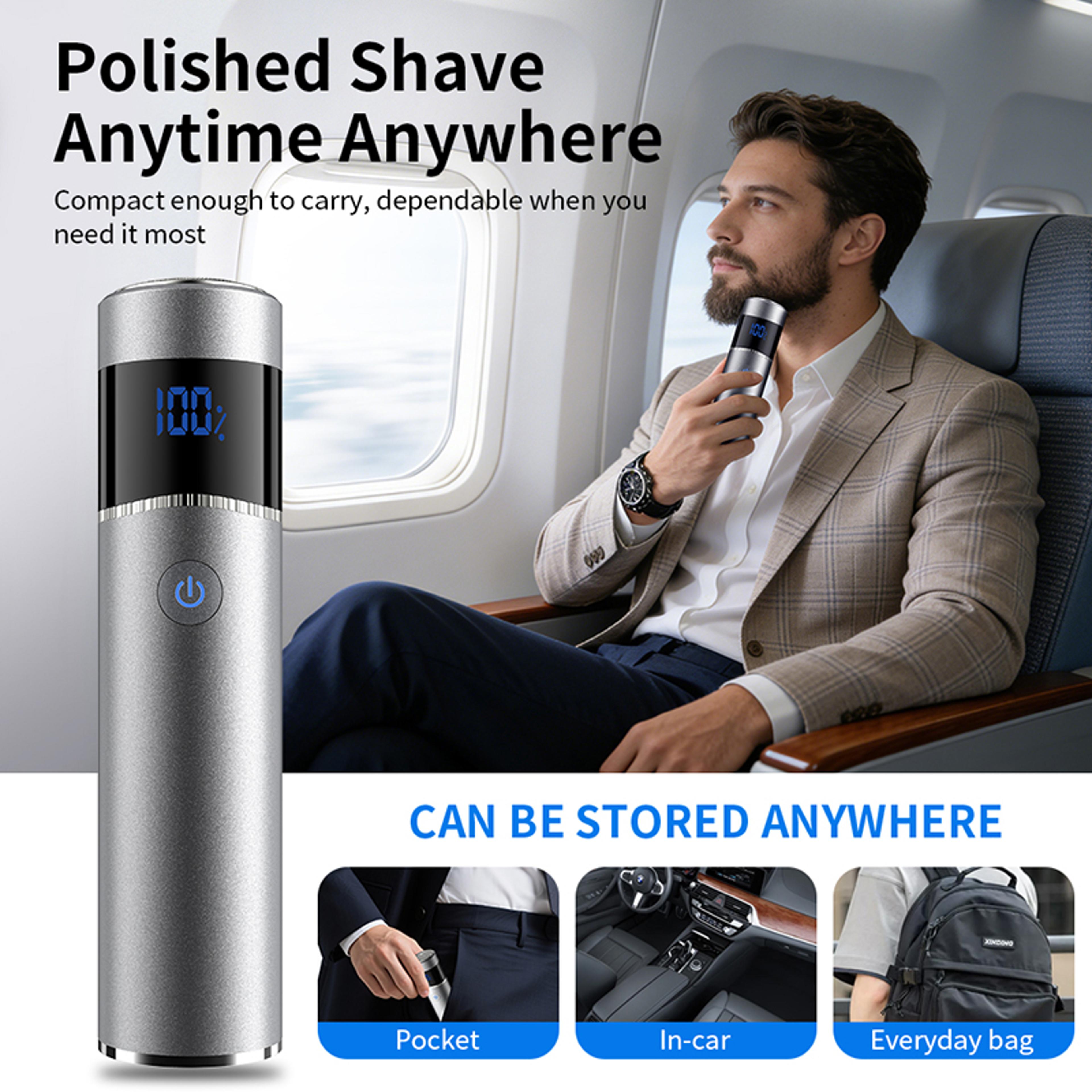 Mini Portable Electric Shaver For Men Waterproof USB Rechargeable Travel Razor 2
