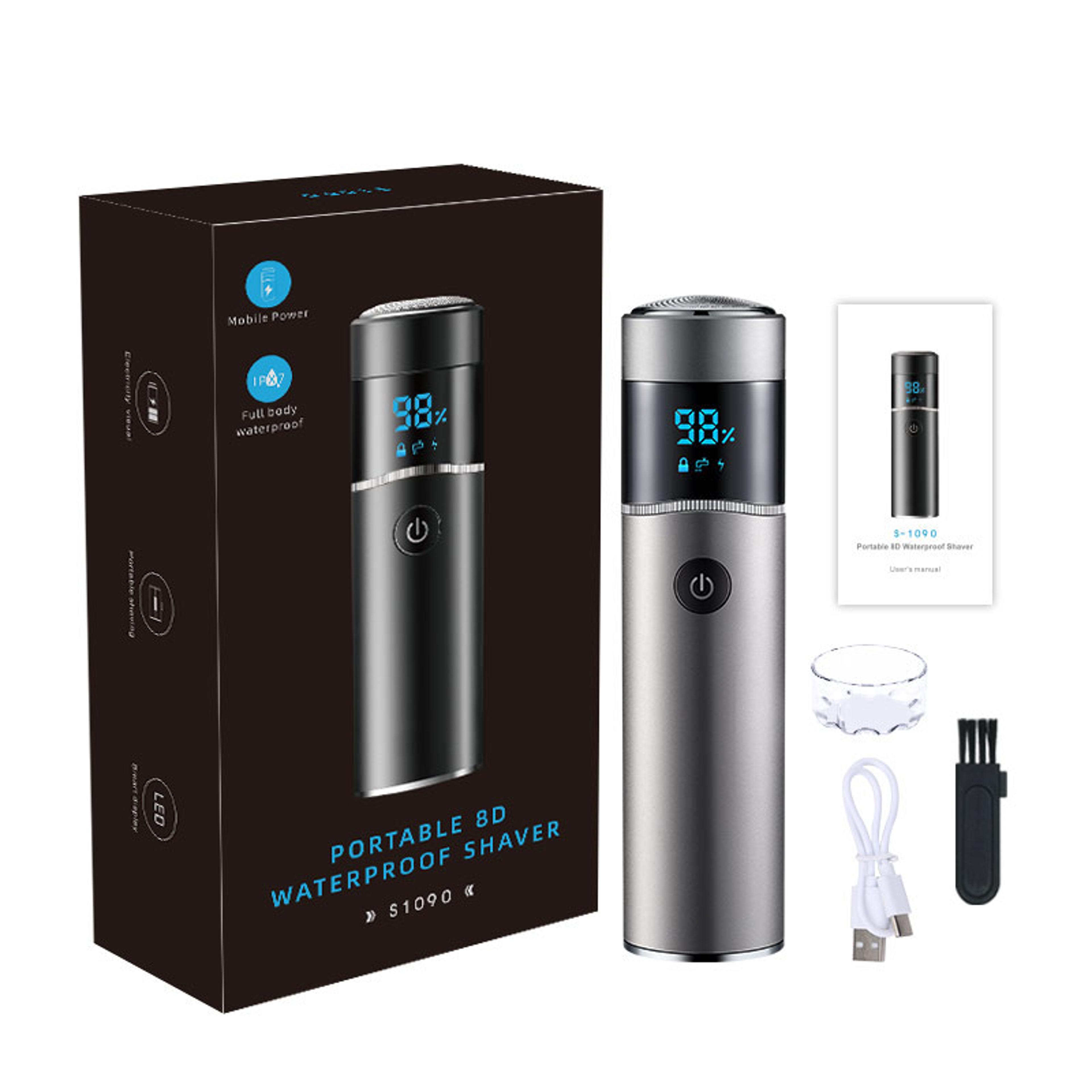 Mini Portable Electric Shaver For Men Waterproof USB Rechargeable Travel Razor 6
