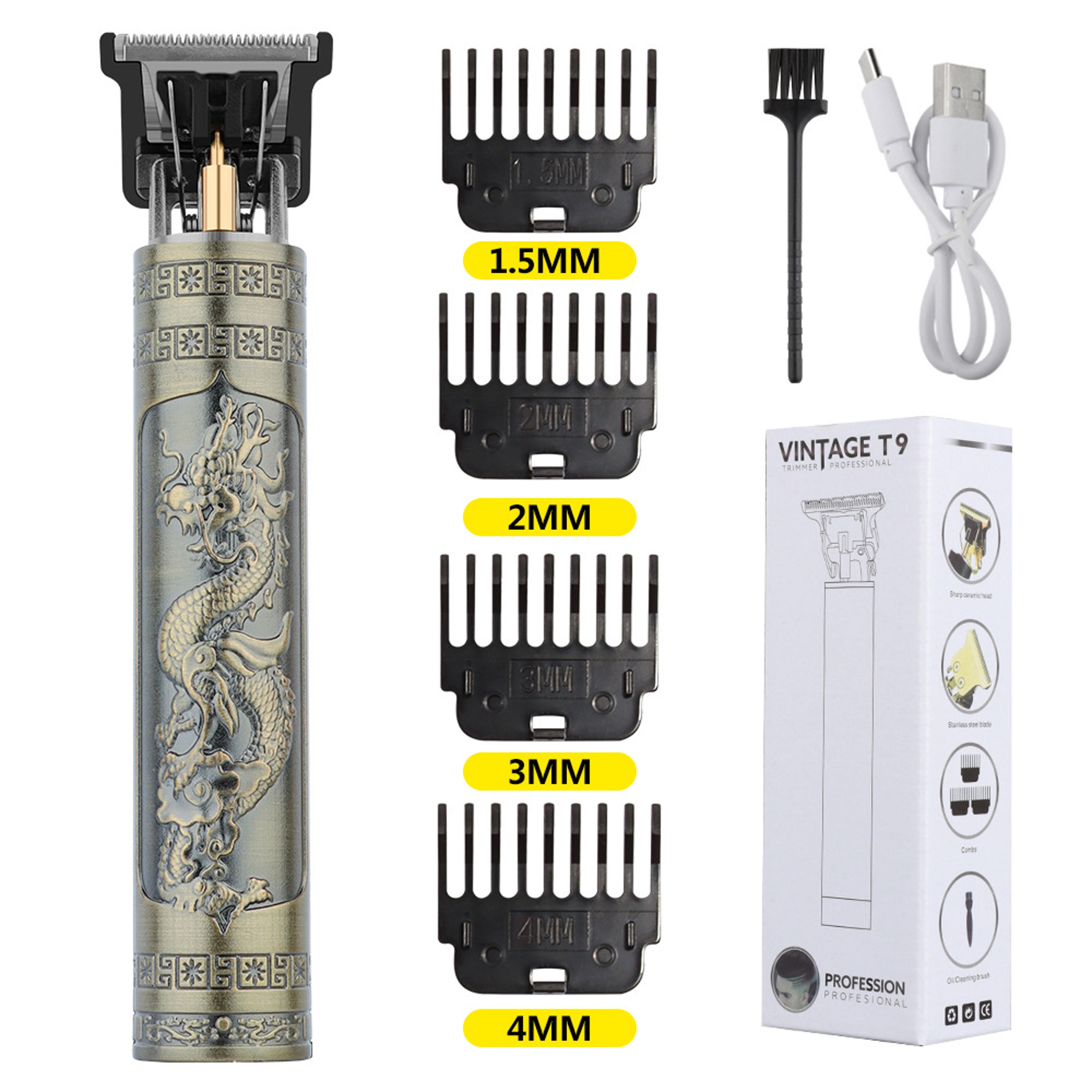 Retro Hair Trimmer  Cordless Hair Clipper For Men With Precision T Blade Grooming Kit 4