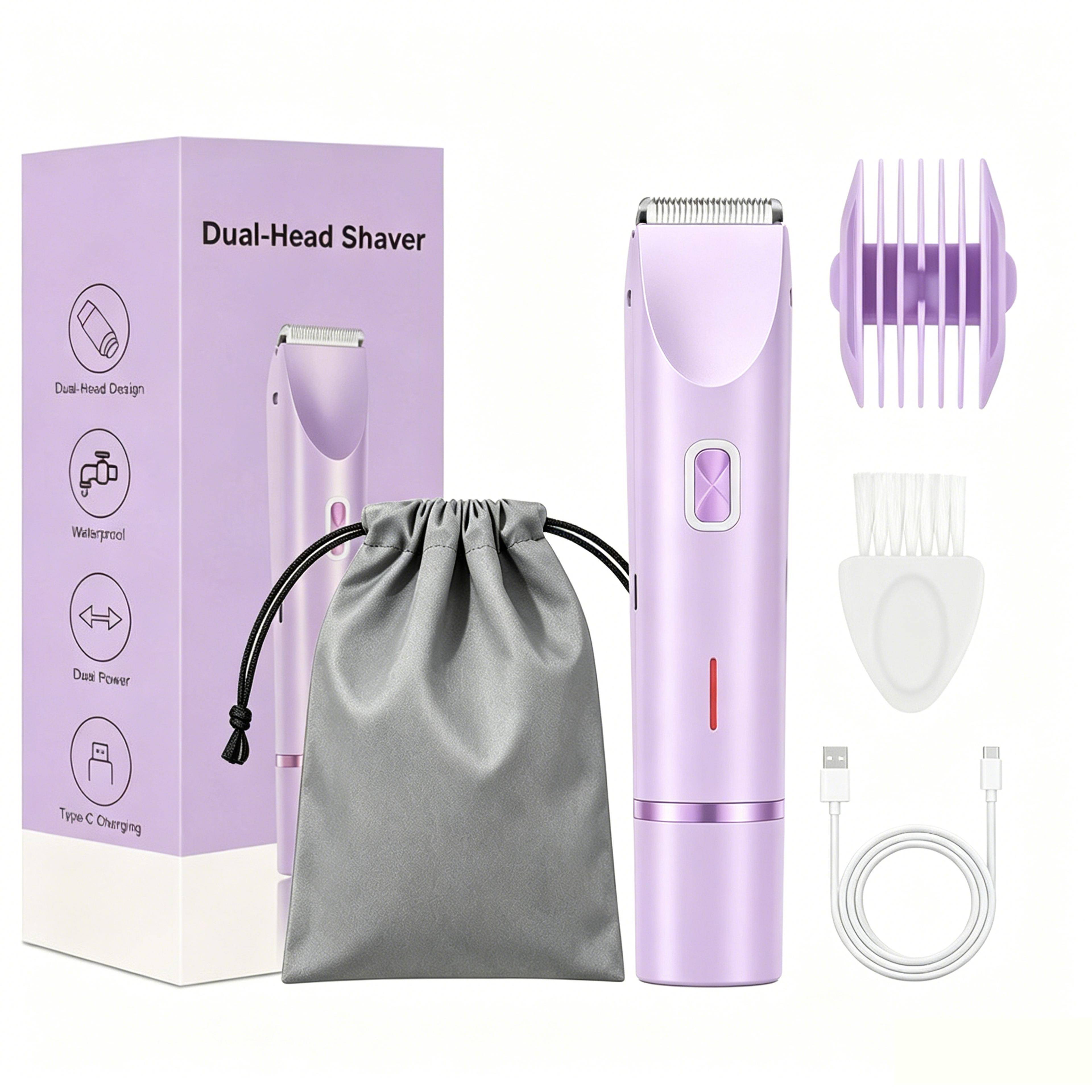 Bikini Trimmer For Women Waterproof Electric Razor For Legs Underarms  Sensitive Areas 8
