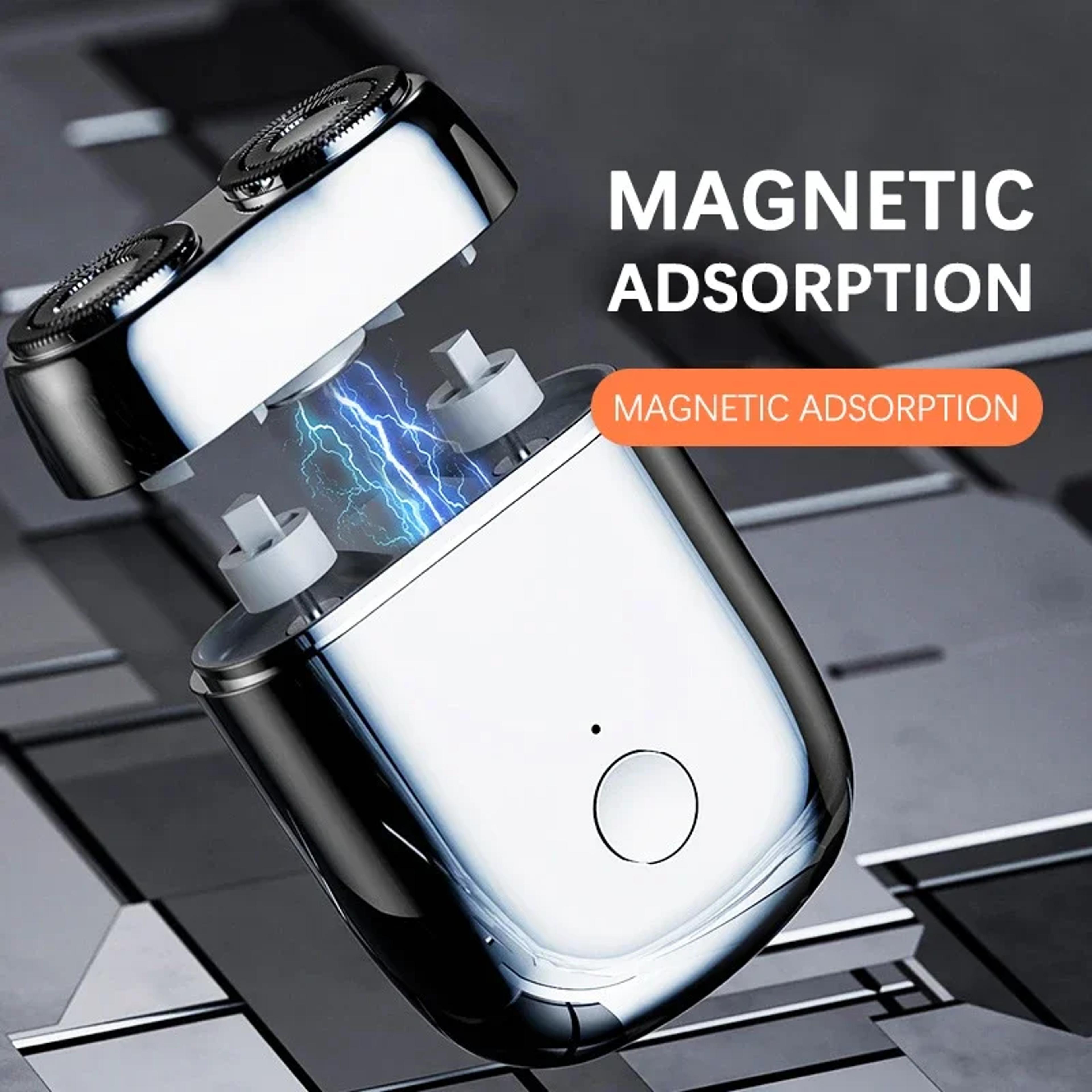 Portable Mini Electric Shaver With Double Floating Head Magnetic Travel Razor For Men 1