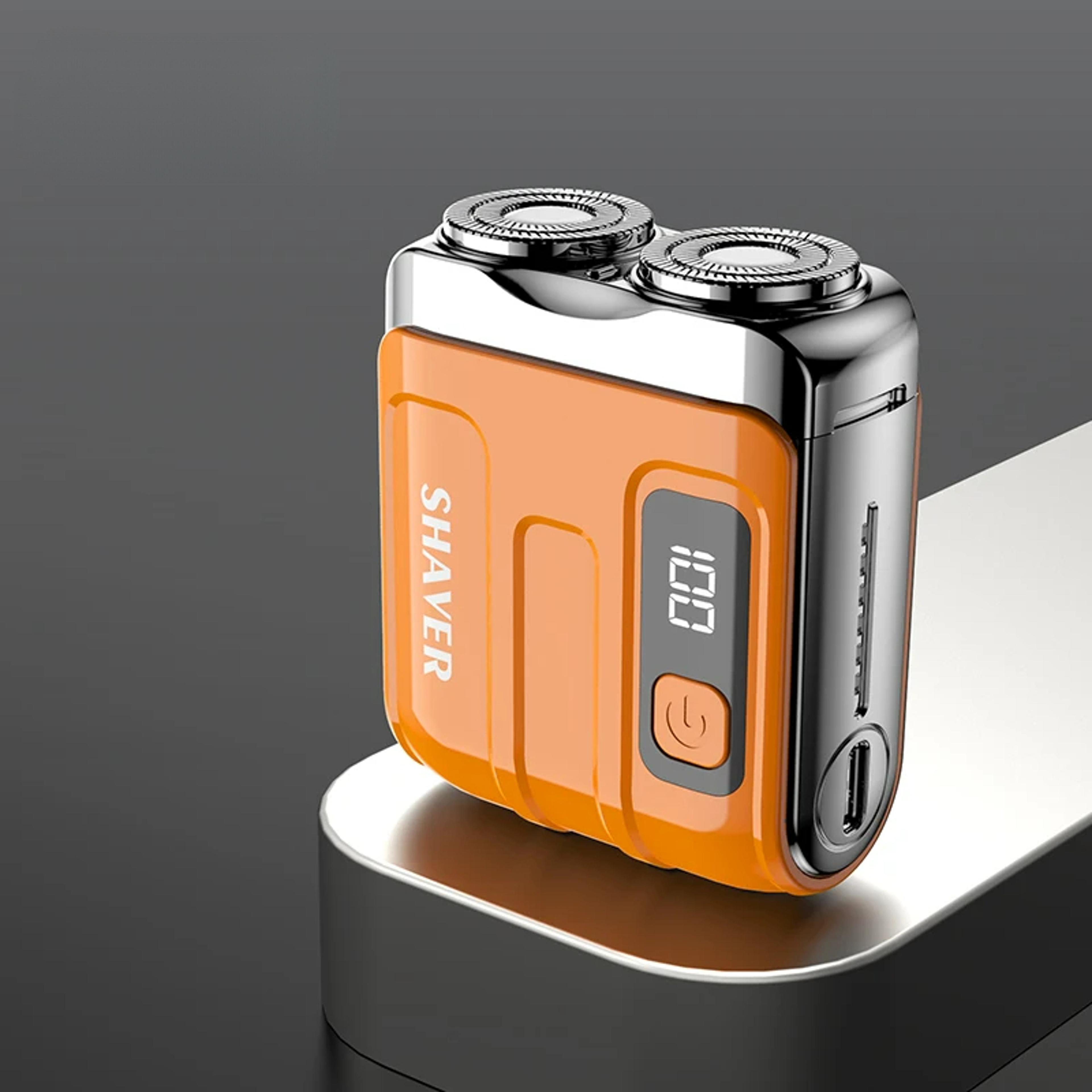 Mini Electric Smart Shaver With Digital Display Dual Blade Rechargeable Travel Beard Trimmer 6
