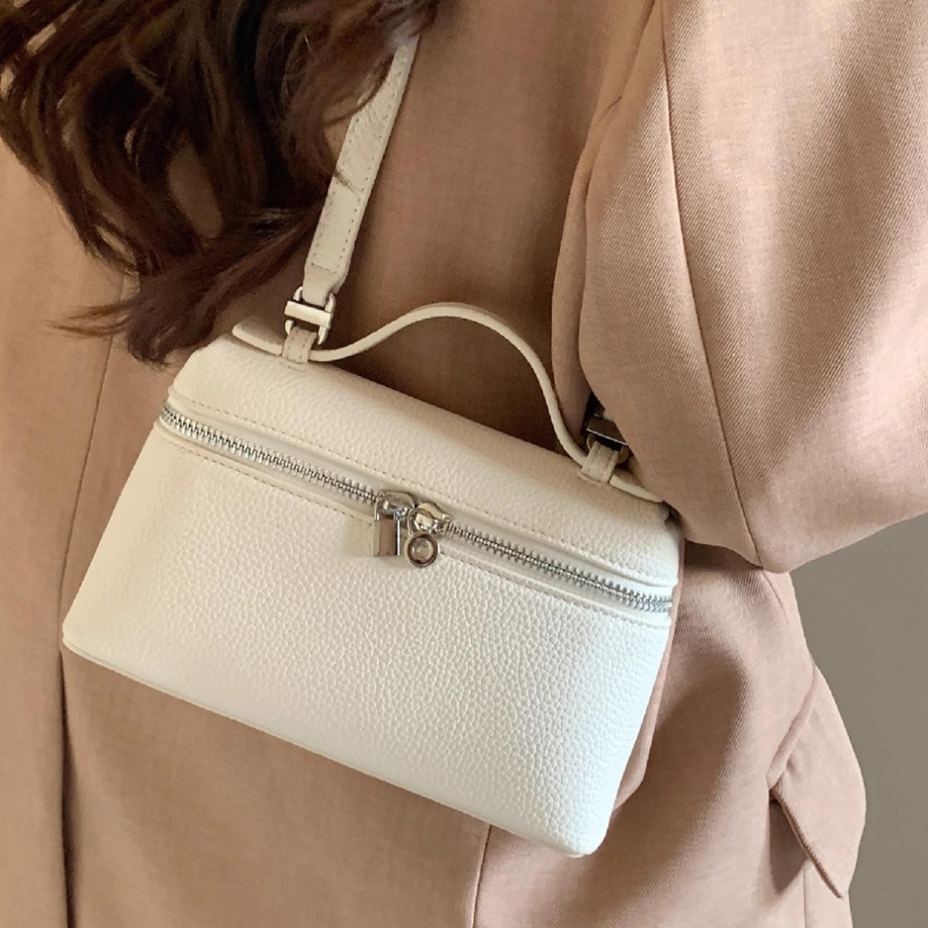 Premium Mini Crossbody Bag For Women Lychee Grain Top Handle Shoulder Purse 7