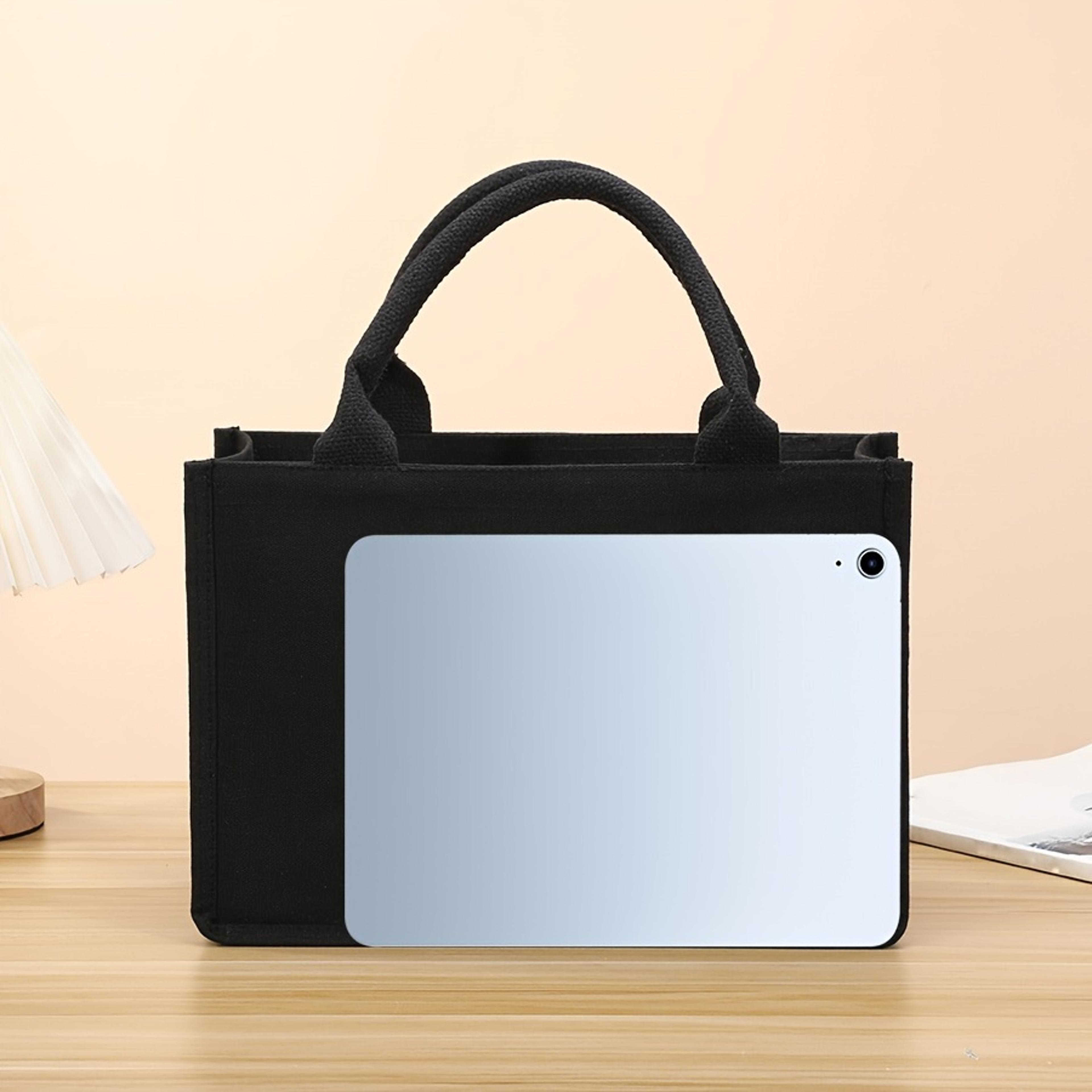 Large Capacity Canvas Tote Bag For Men  Women Thickened Everyday Shopping Handbag 1