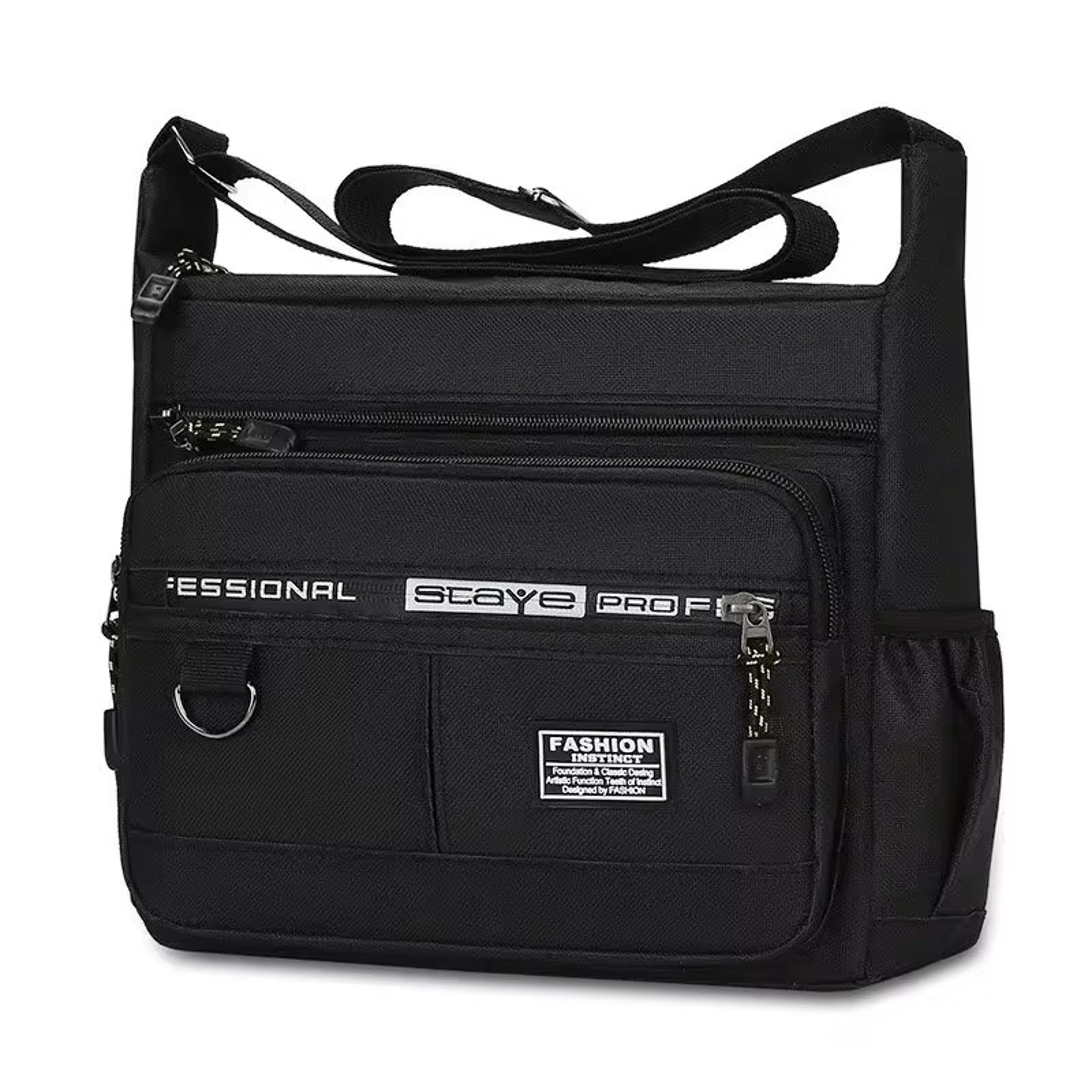men crossbody bag single shoulder sling for business travel & everyday carry