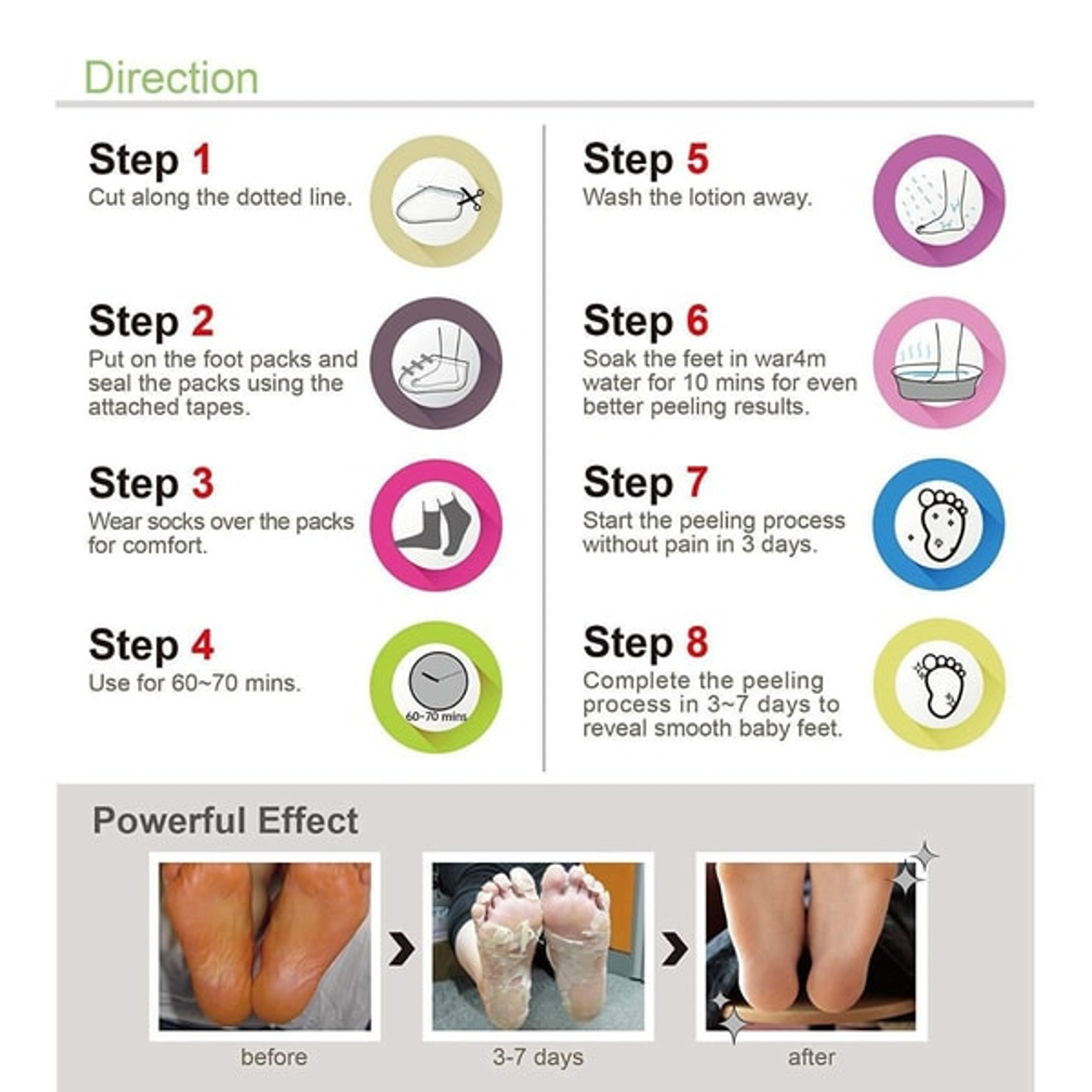 Korean Foot Exfoliation Peel Mask 1