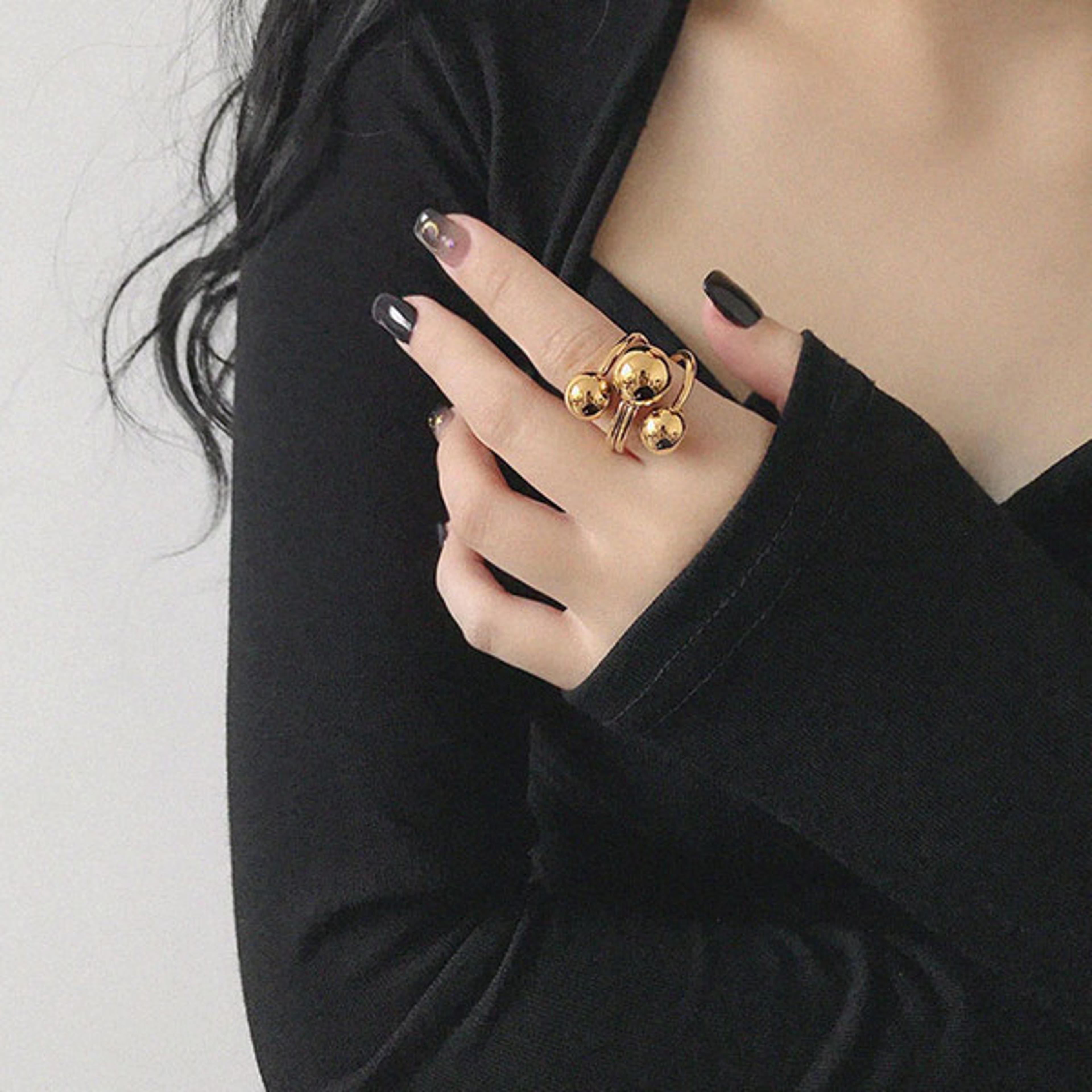 925 sterling silver ball ring