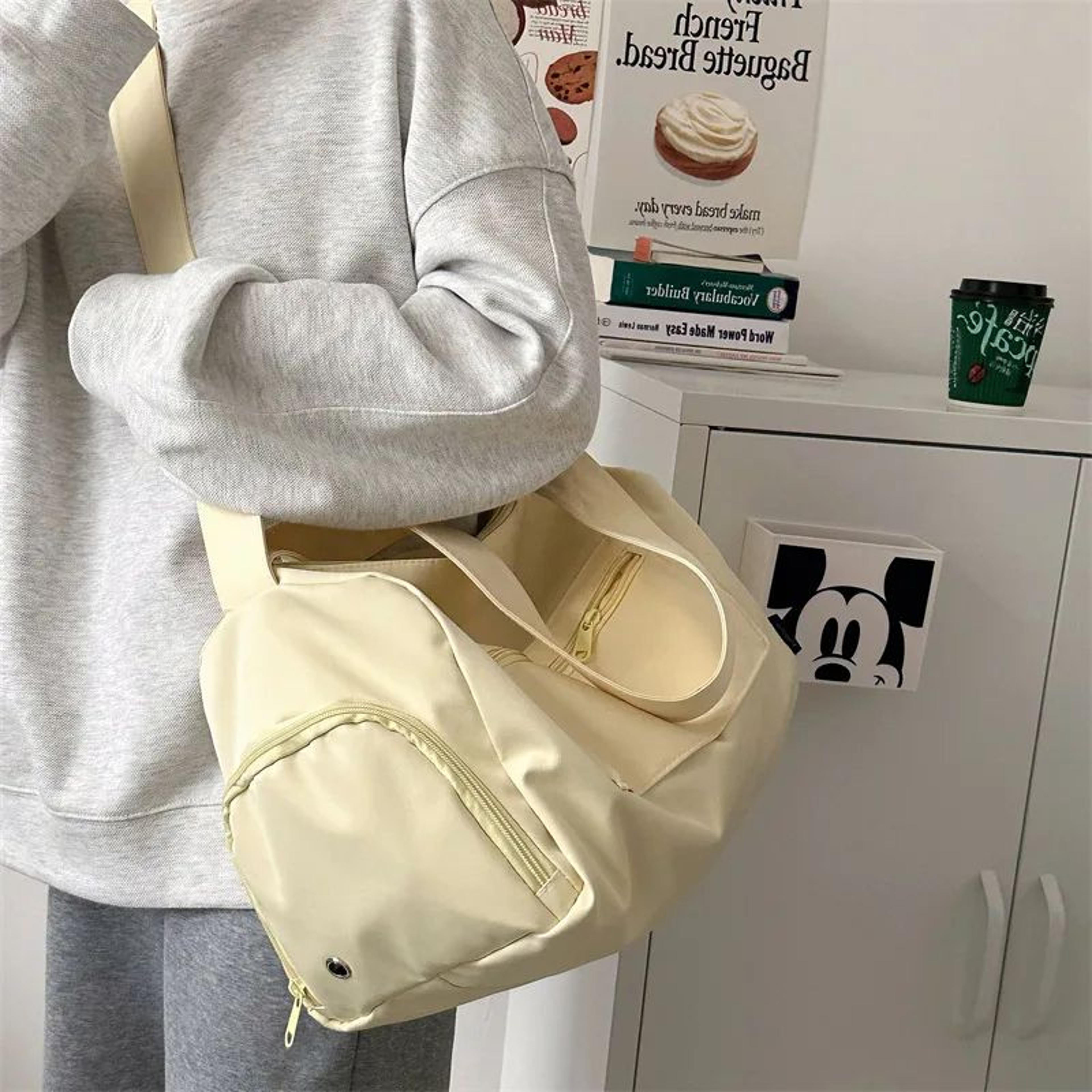 Large Crossbody Travel Tote Bag For Women Canvas Shoulder Messenger Bag 4