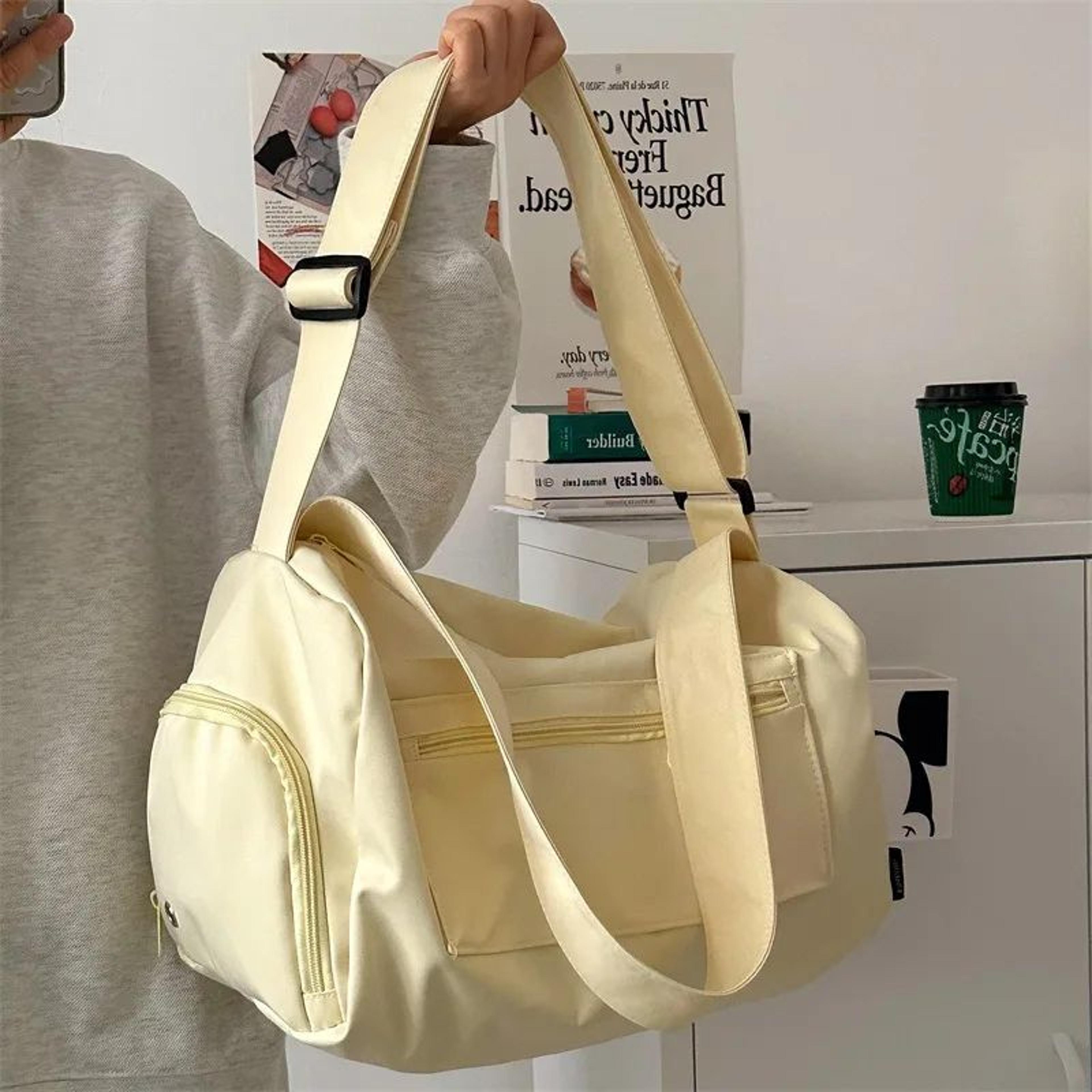 Large Crossbody Travel Tote Bag For Women Canvas Shoulder Messenger Bag 2