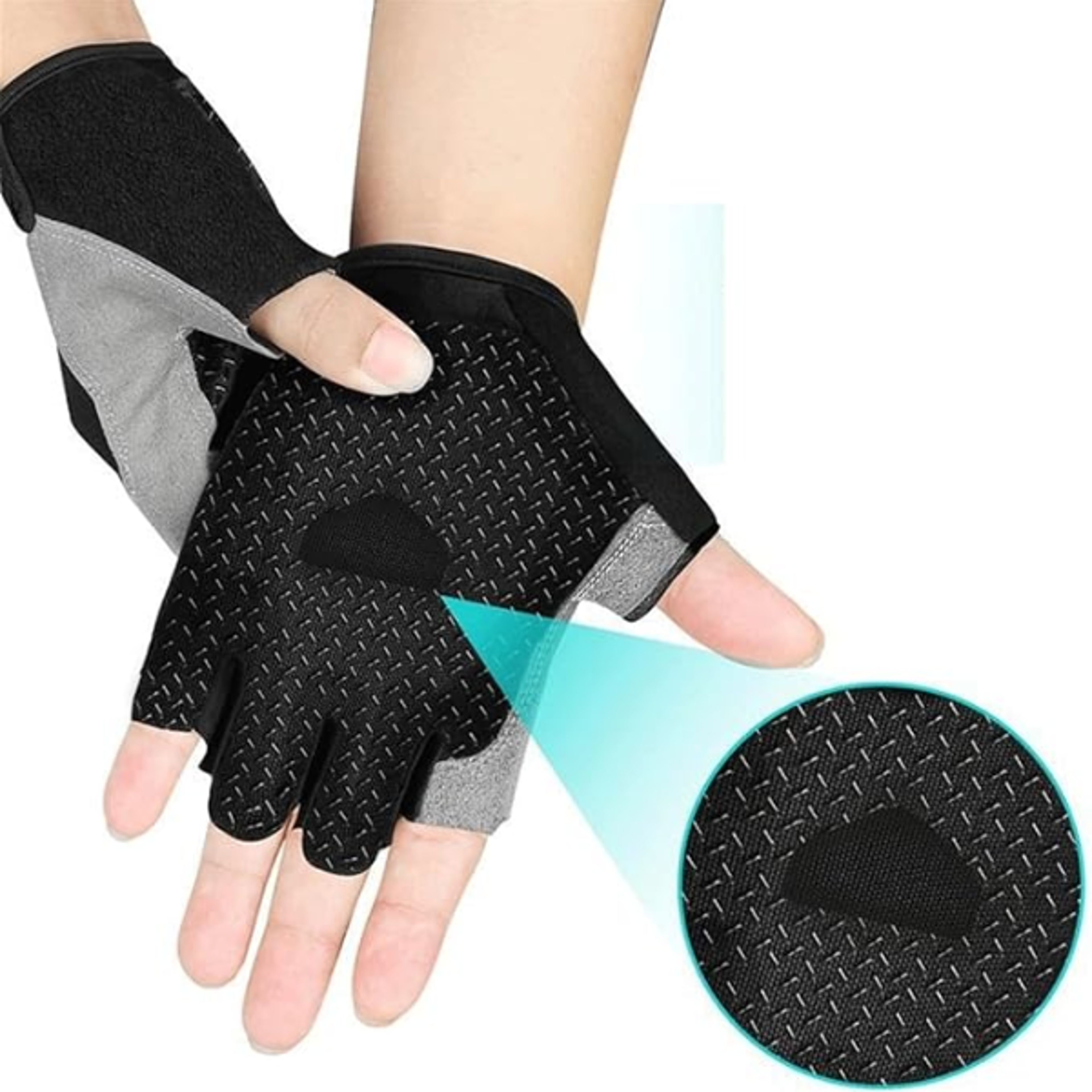Cycling Bicycle Gloves Half Finger Gym Gloves With AntiSlip Grip  Breathable Design 1