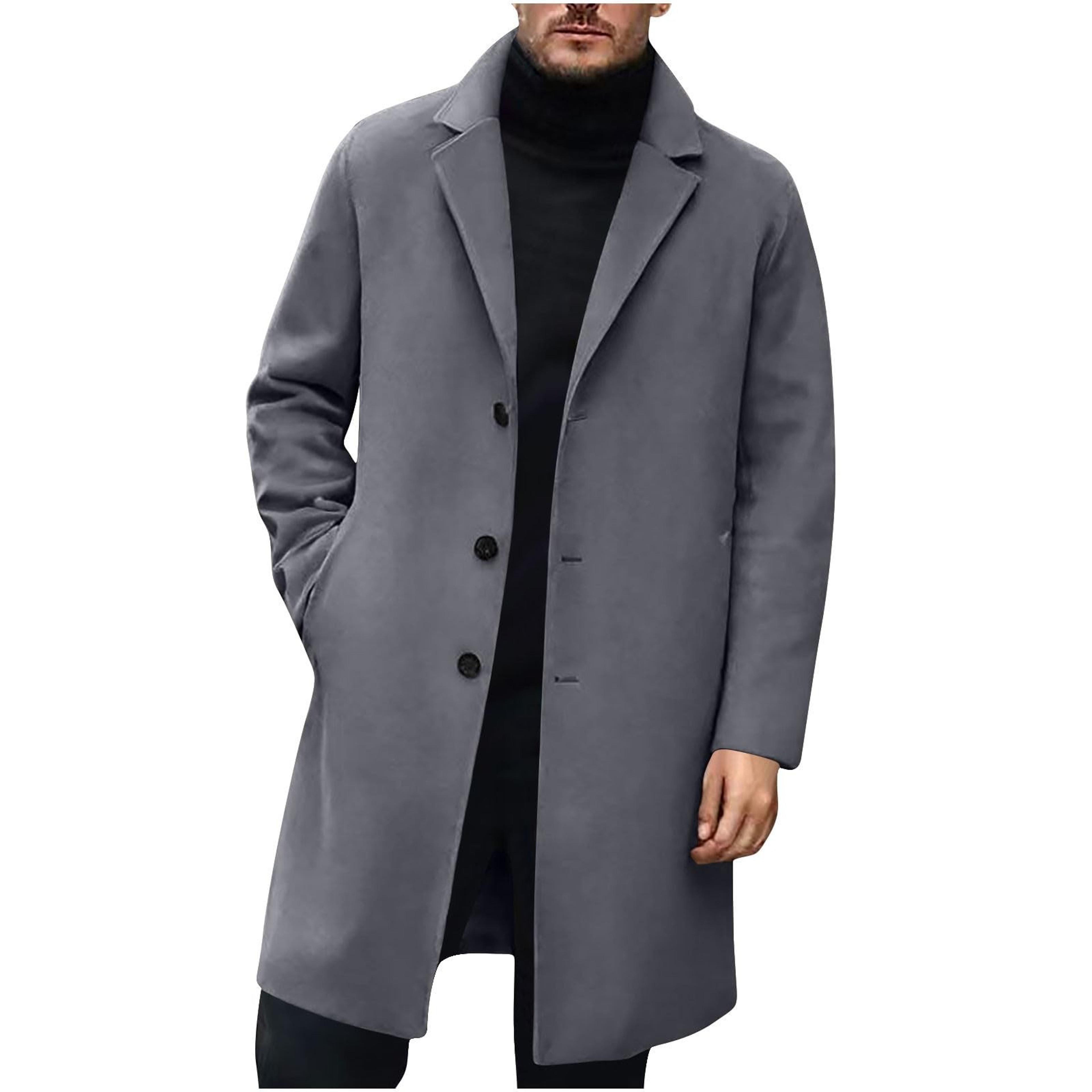 High Quality Mens Wool Jacket Luxurious Brand Clothing Men Wool Blends Coats Trench Pea Coat Spring 4