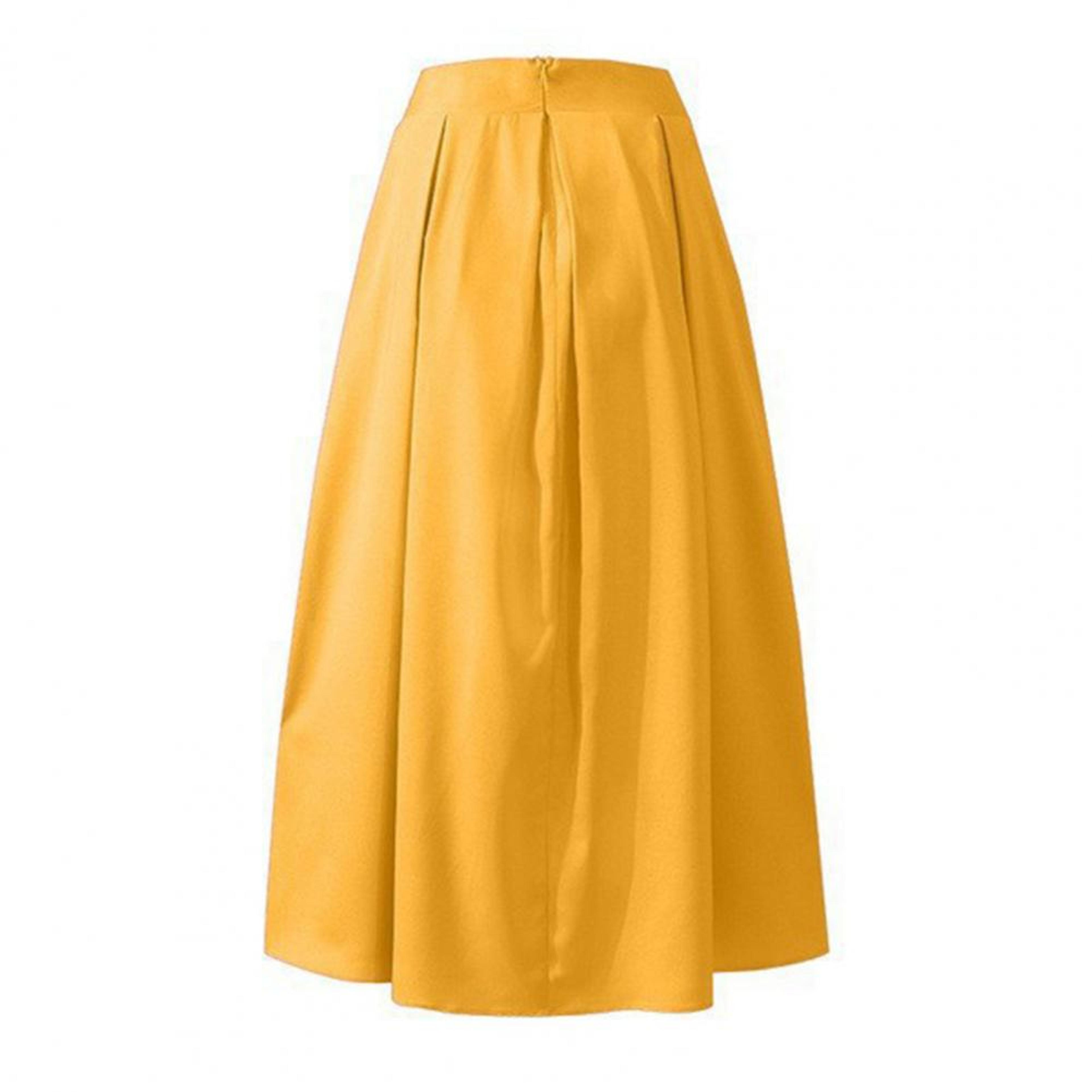 elegant flowy high waist maxi skirt for women, long skirt with pockets, breathable slimming fit for partie