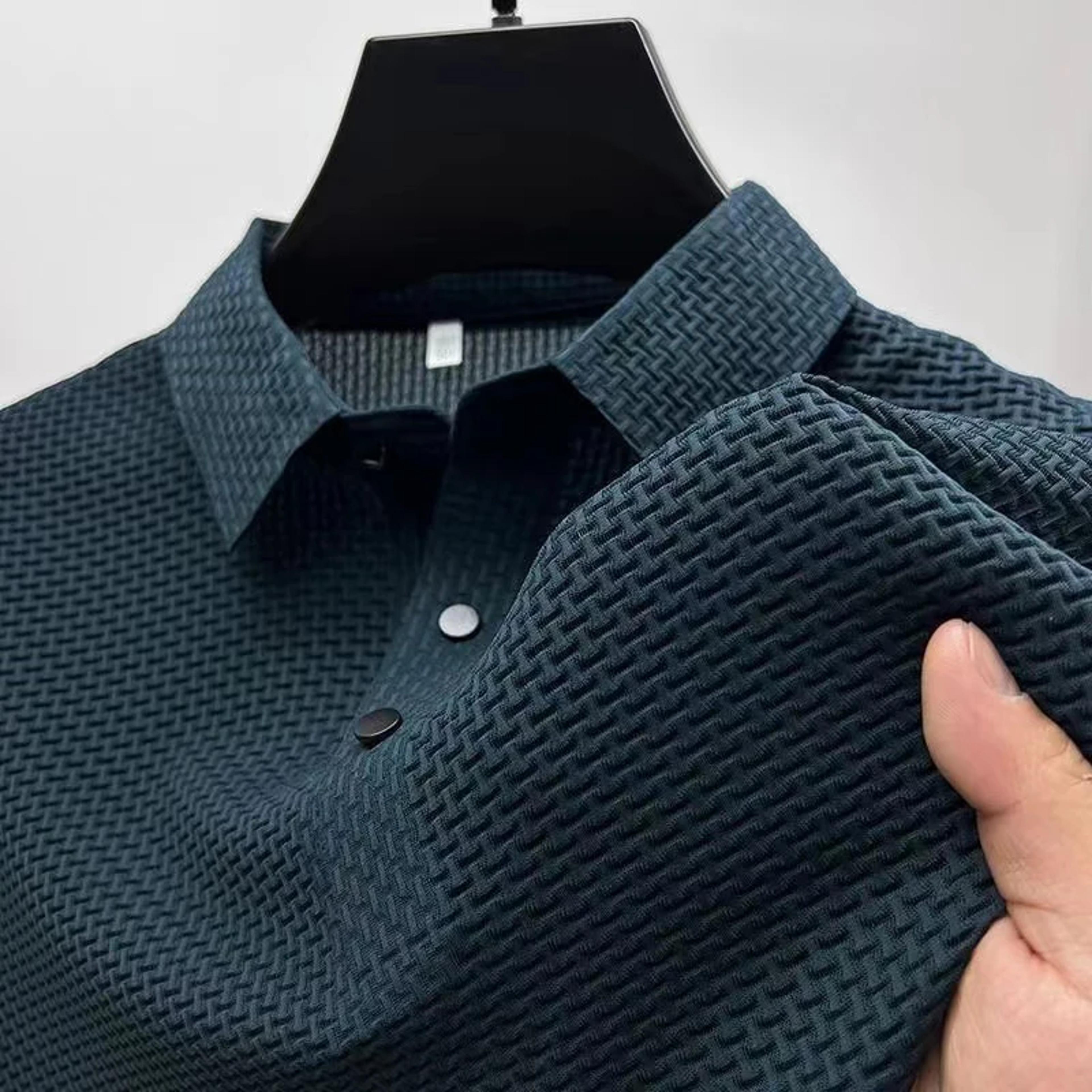 Mens Premium Bone Flower Polo Shirt  Breathable Summer Casual Top 4