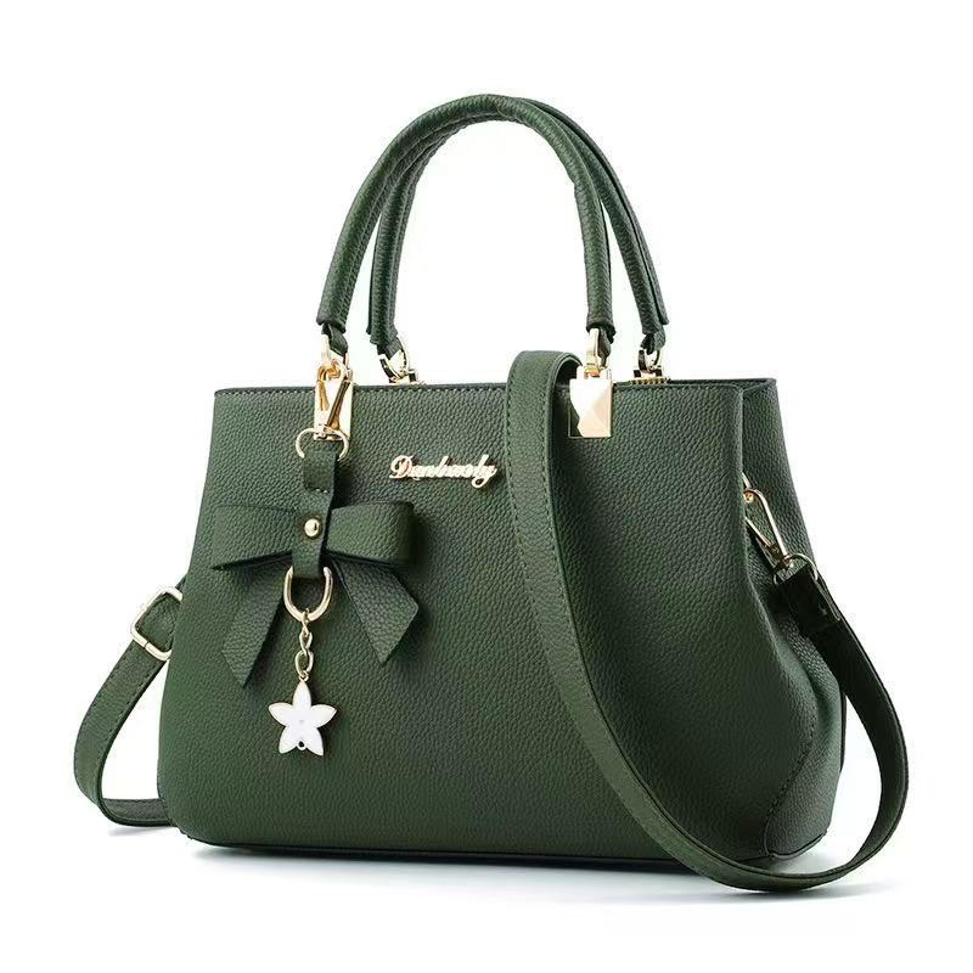 Chic Bow Shoulder Bag Elegant Large Capacity Women Messenger Tote 7