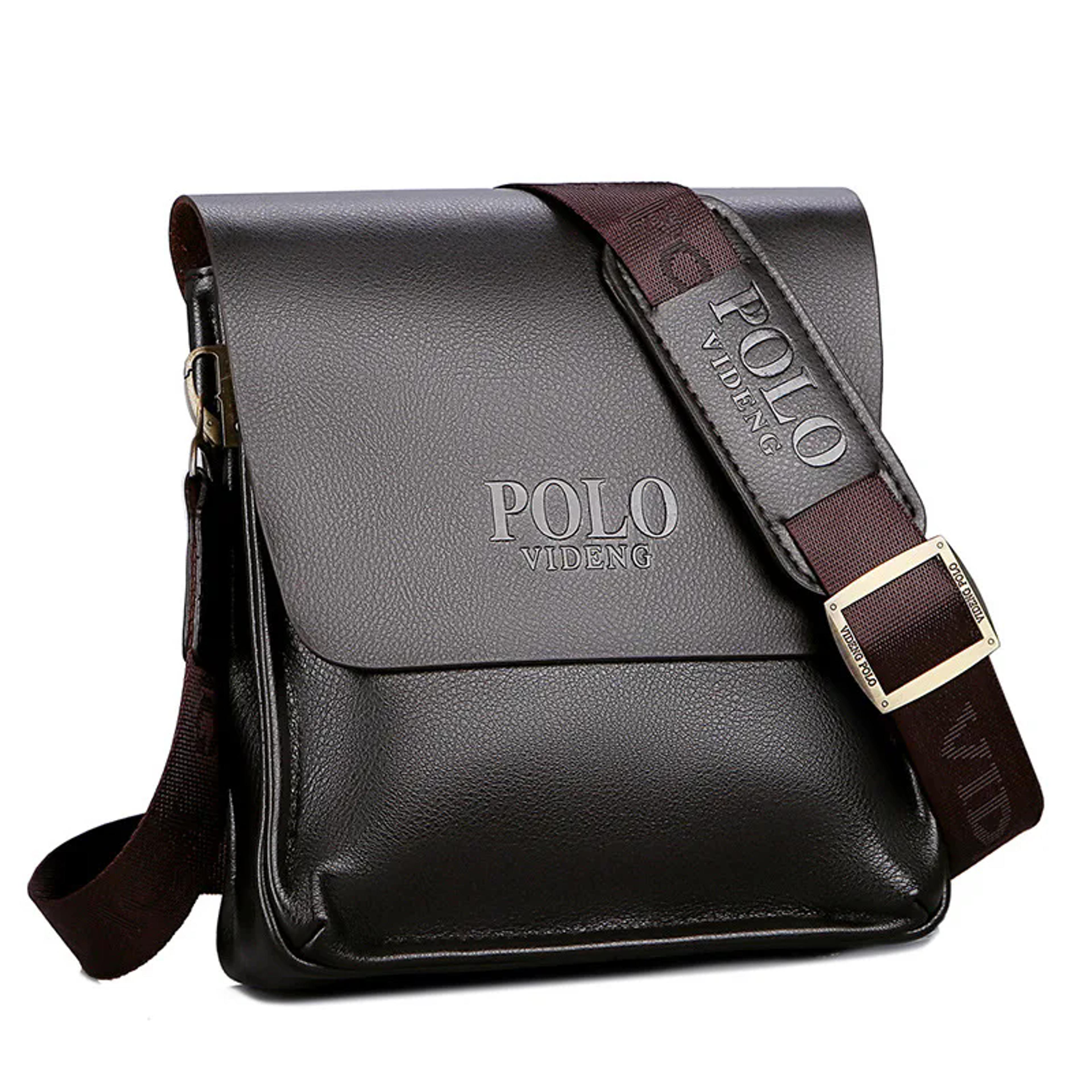 Polo Men Business Casual Shoulder Bag AntiTheft Vertical Sling And Crossbody Satchel For Travel 7