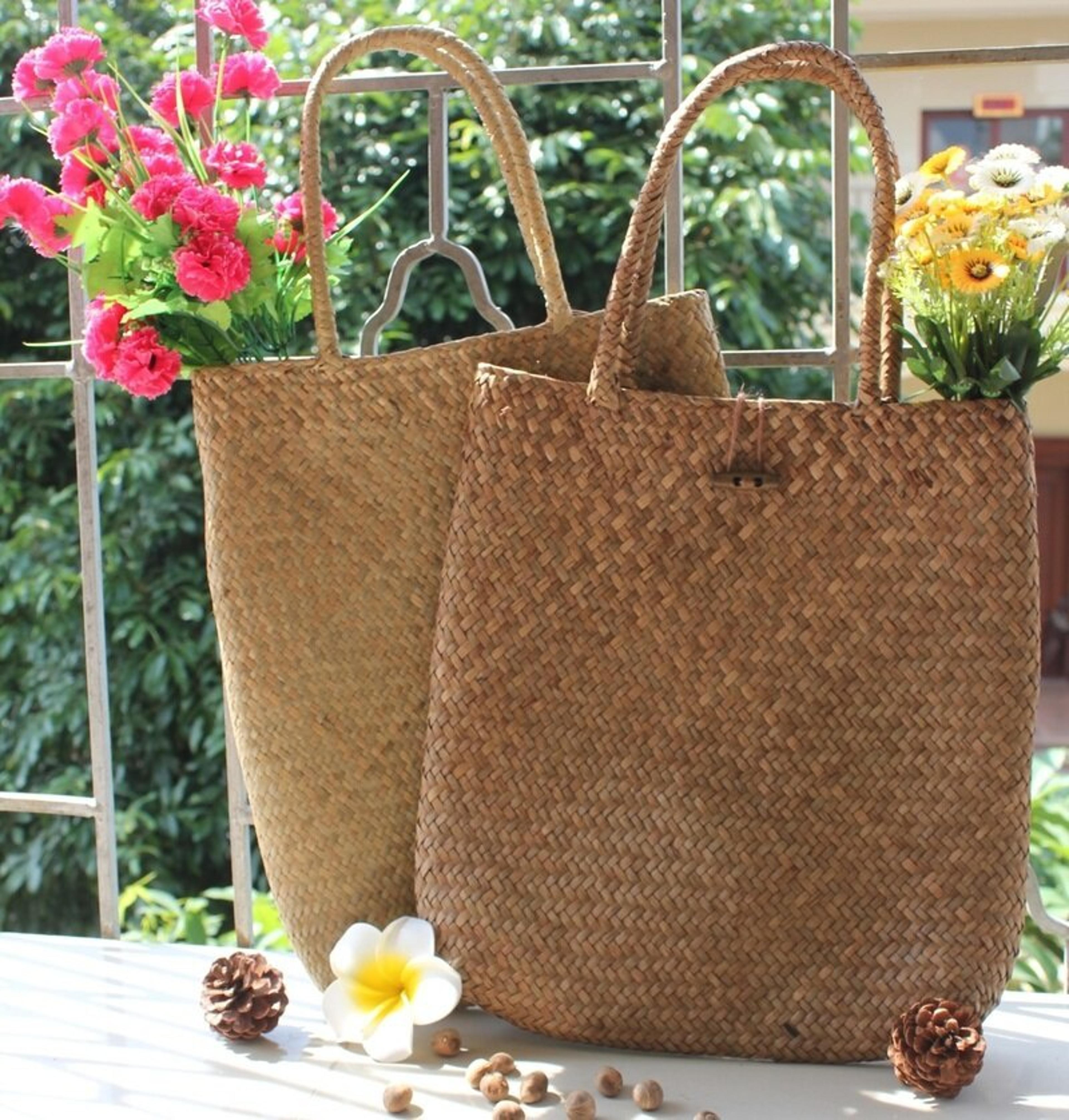 elegant lace straw bag luxury designer rattan tote handbag