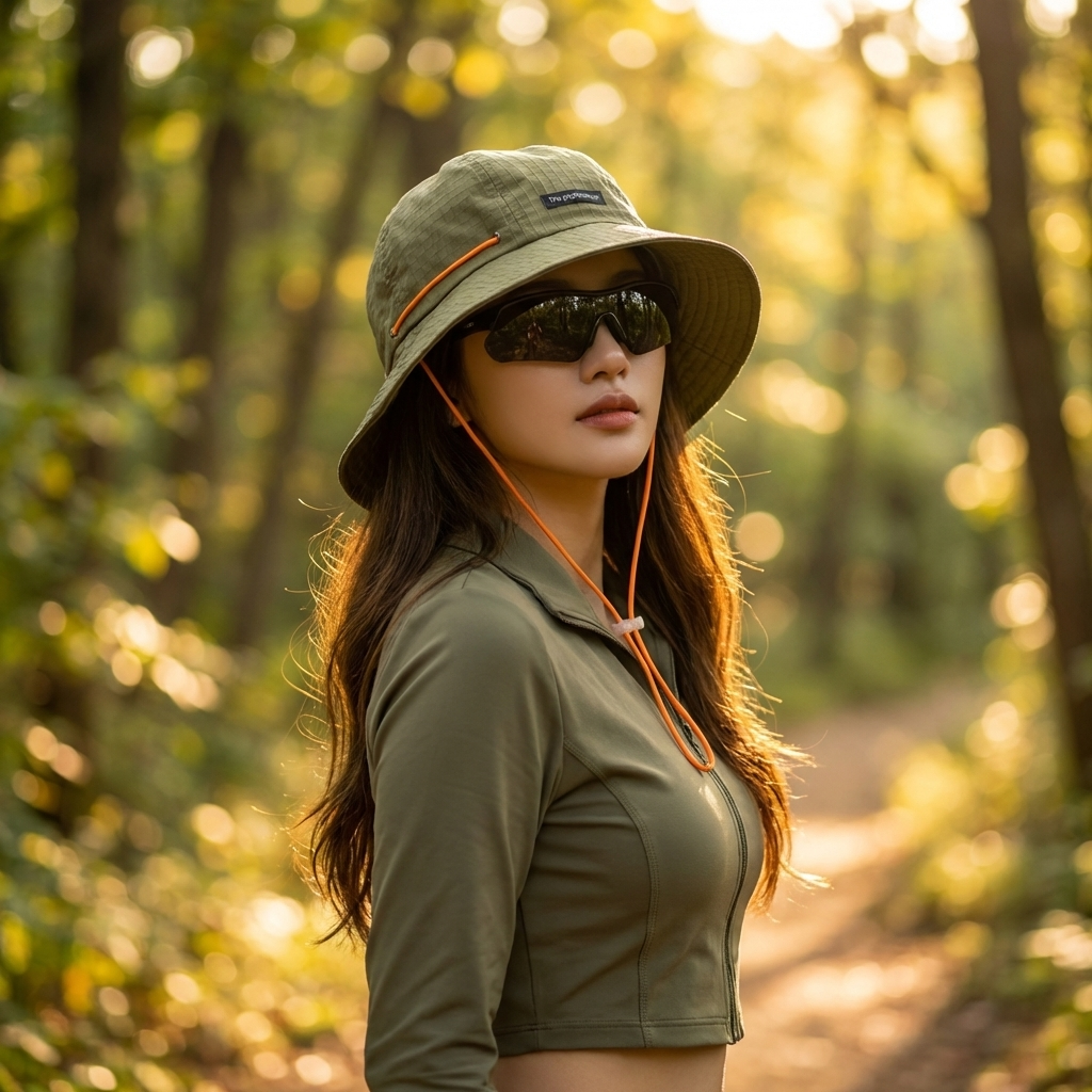 wide brim sun hat with neck protection