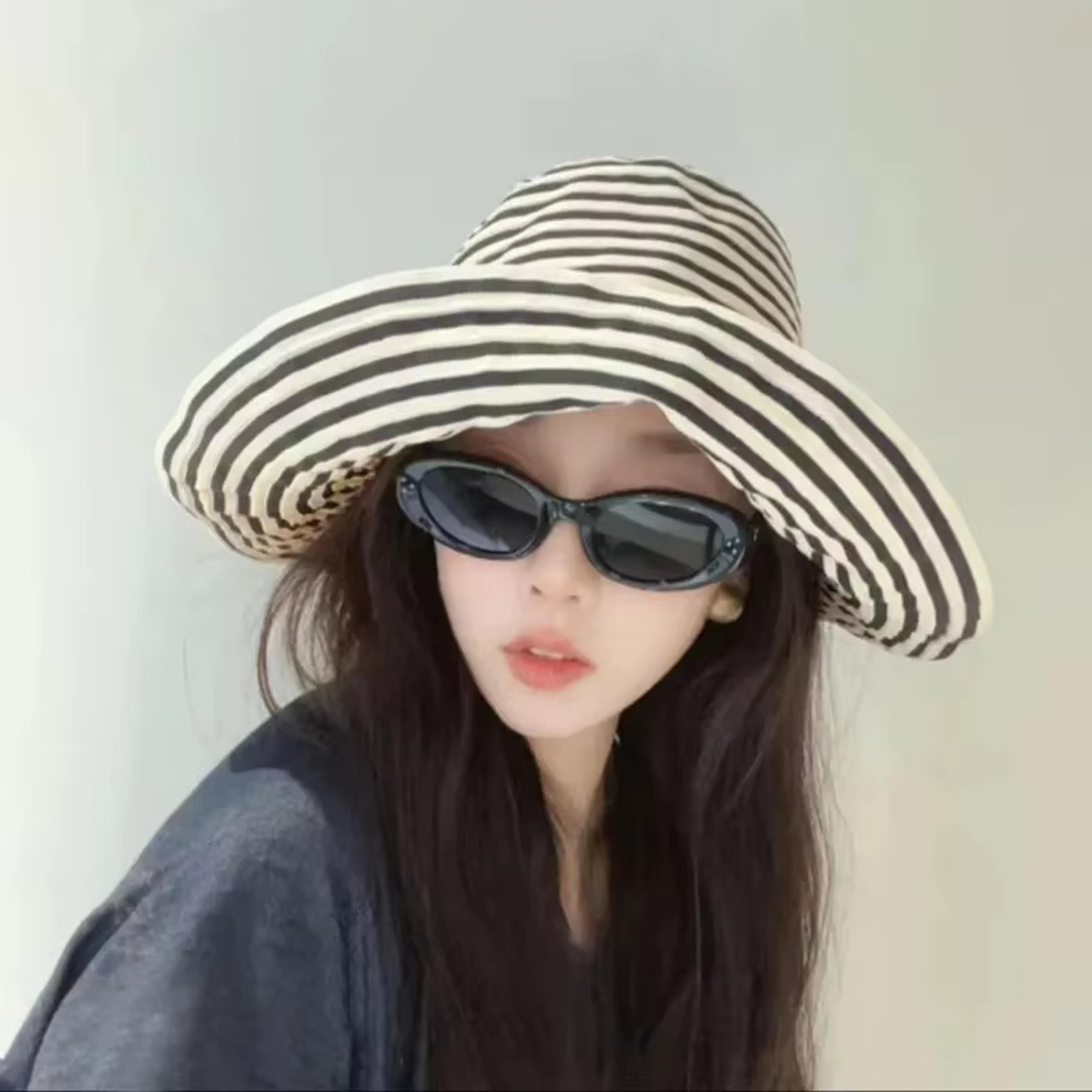 Packable Striped Fisherman Hat  Breathable AntiUV Sun Cap For Beach And Travel 0