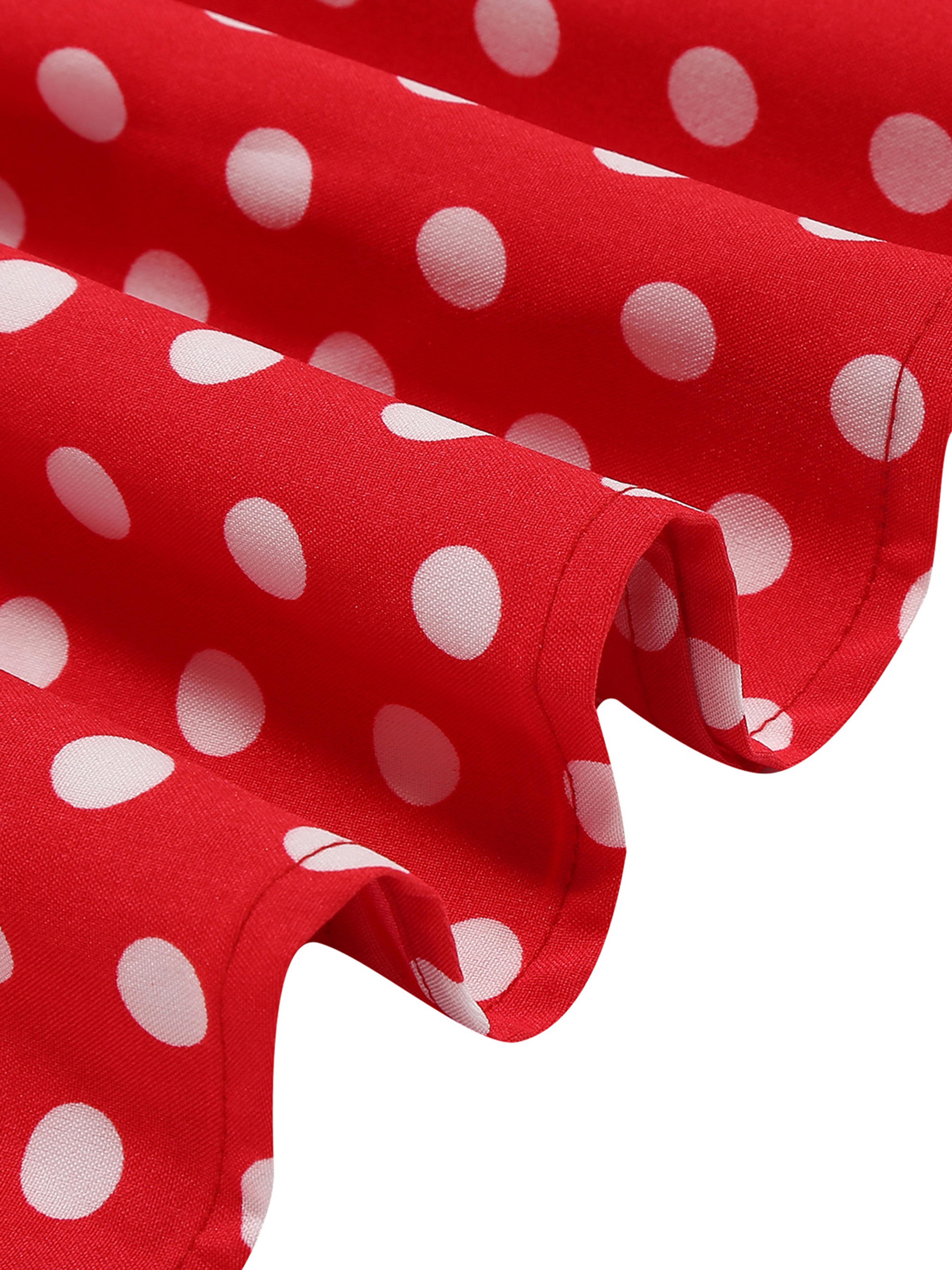 Tonval Old Vintage Polka Dot Halter Dress 7