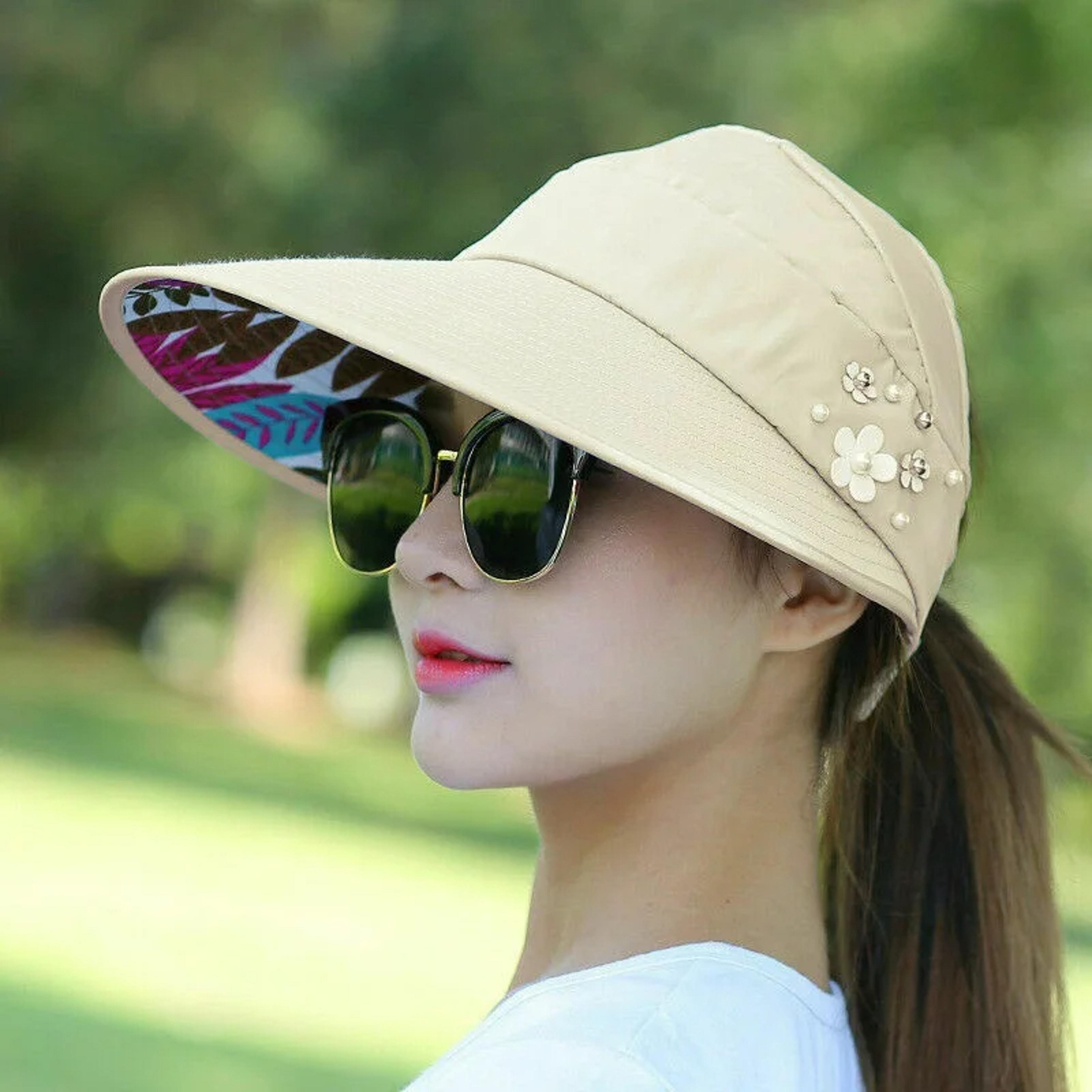 Serengeti Packable Straw Sun Hat  Wide Brim AntiUV Beach Visor For Women 6