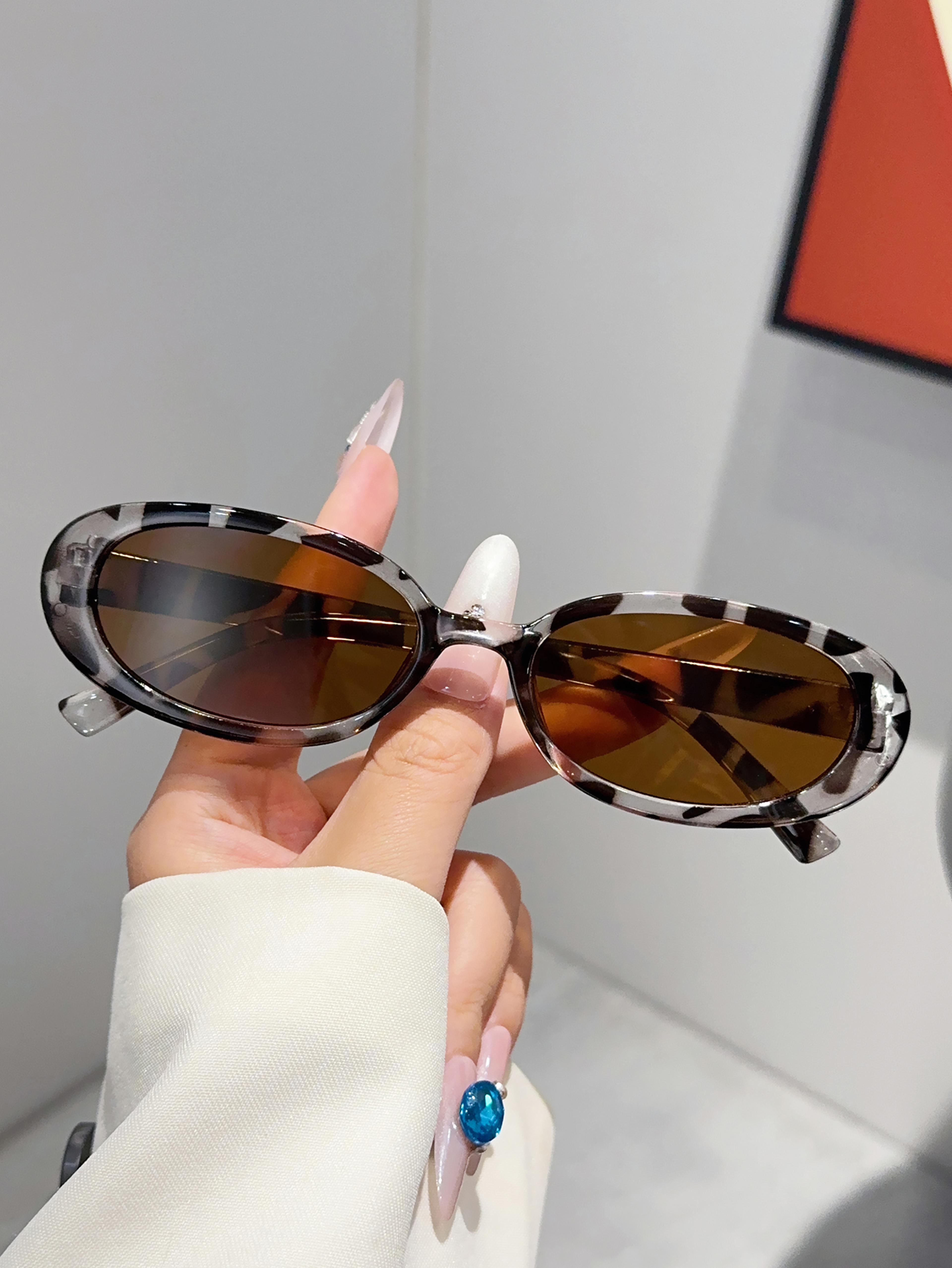Chic Oval Glasses Set Retro Black And Tortoise Shell Eyewear For Daily Wear 7