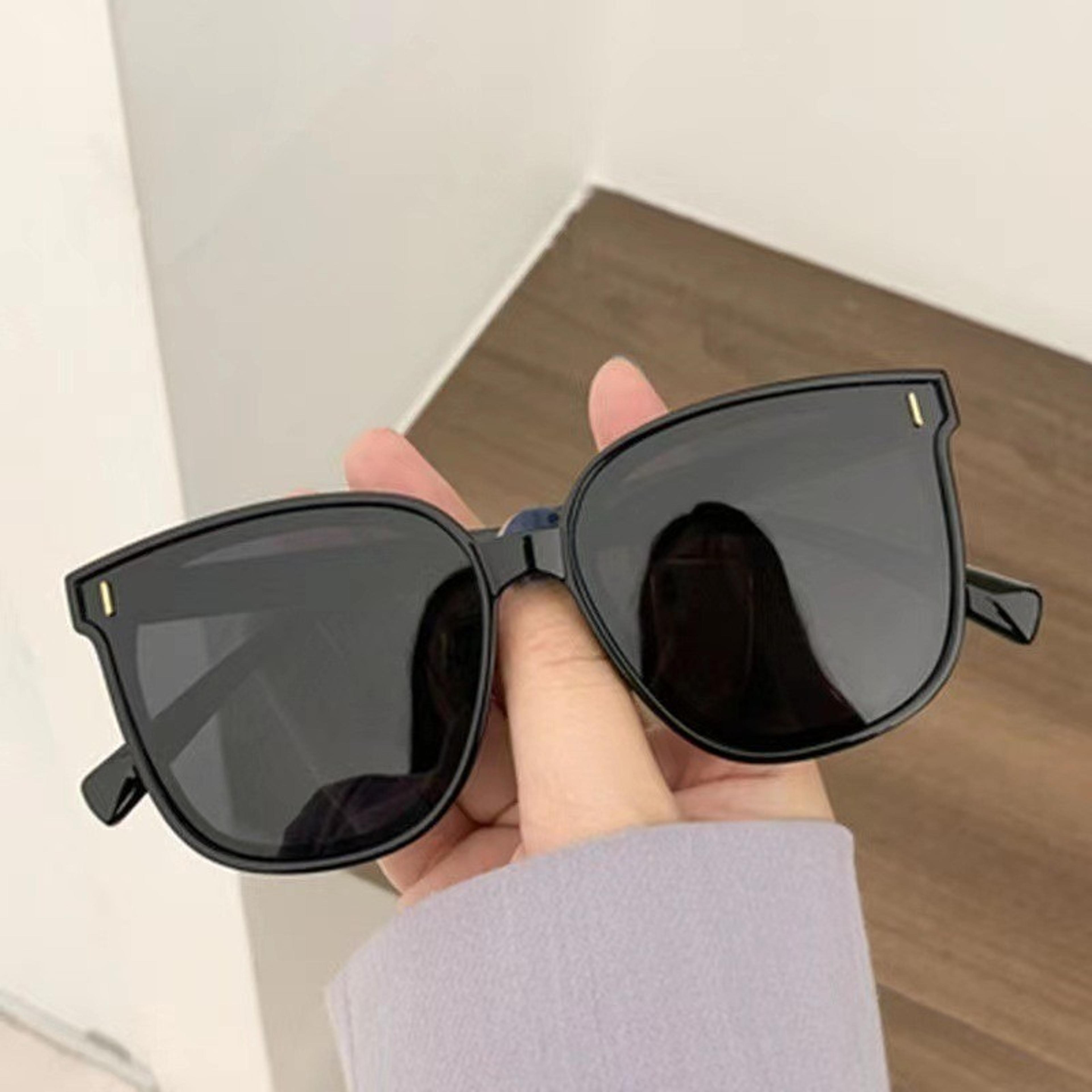 Korean Style Black Square Sunglasses Trendy Unisex Streetwear Eyewear 3