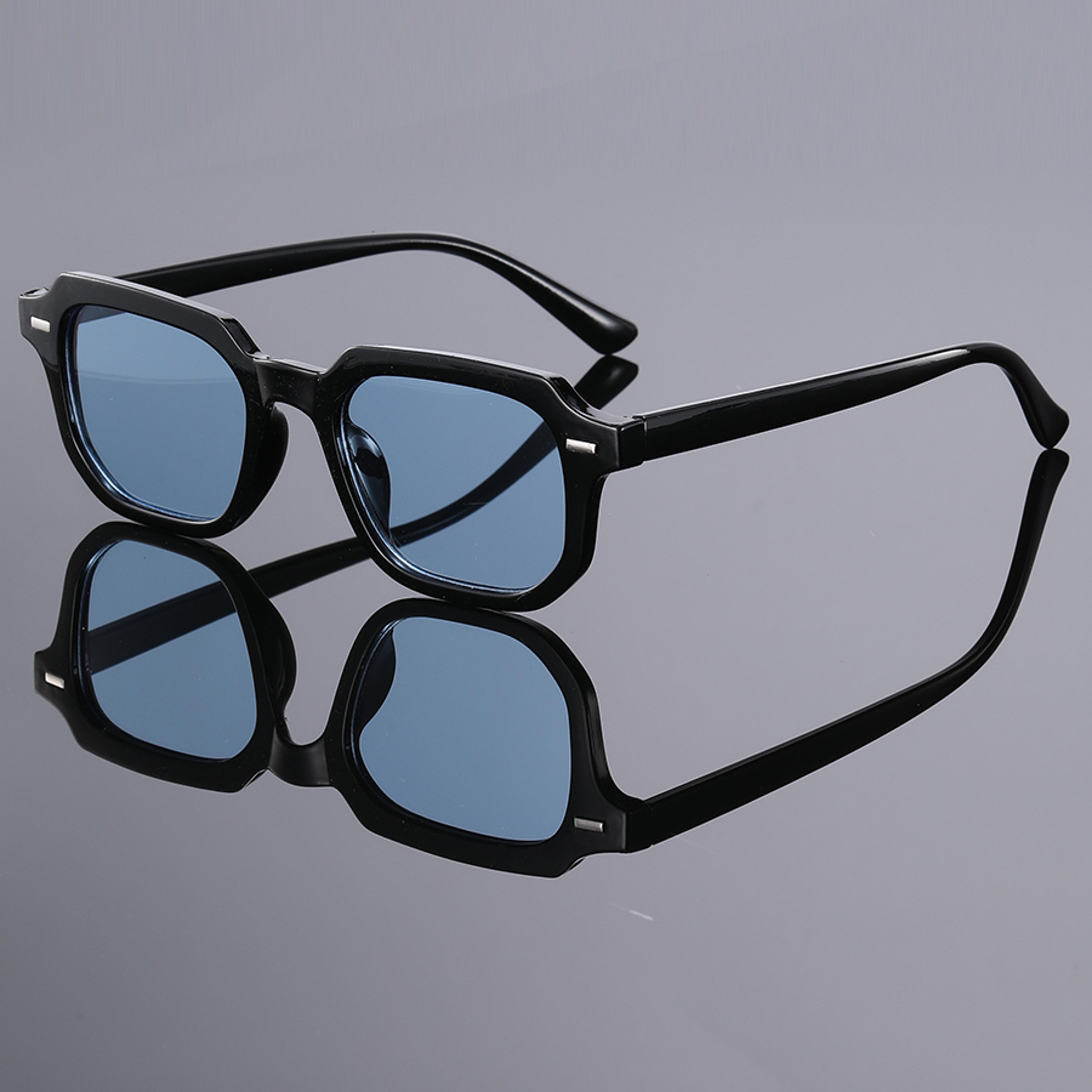 Y2K Square Sunglasses Retro Rivet Street Style Fashion Glasses 8