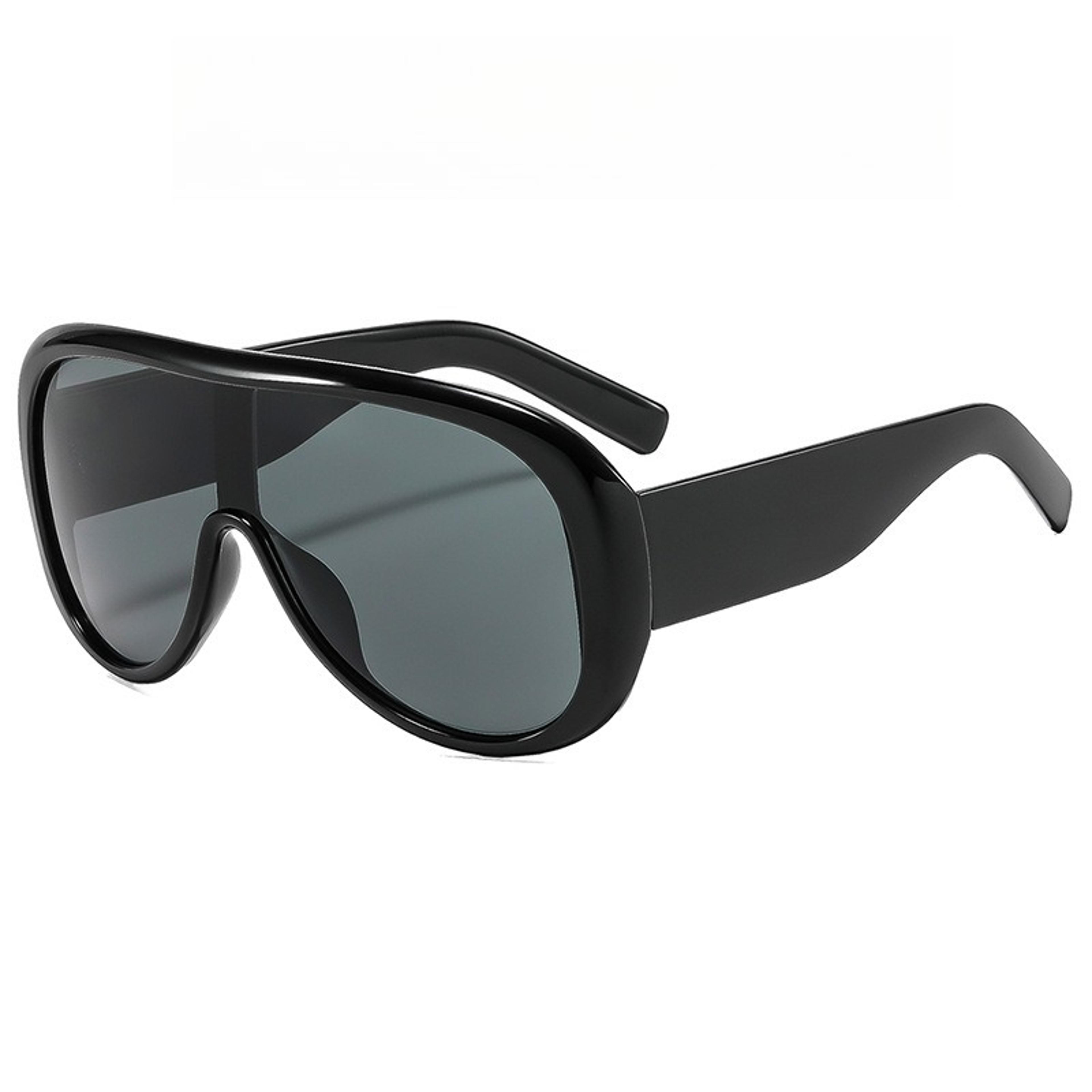 Oversized Pilot Sunglasses Luxury Gradient One Piece Fashion Shades For Women 3