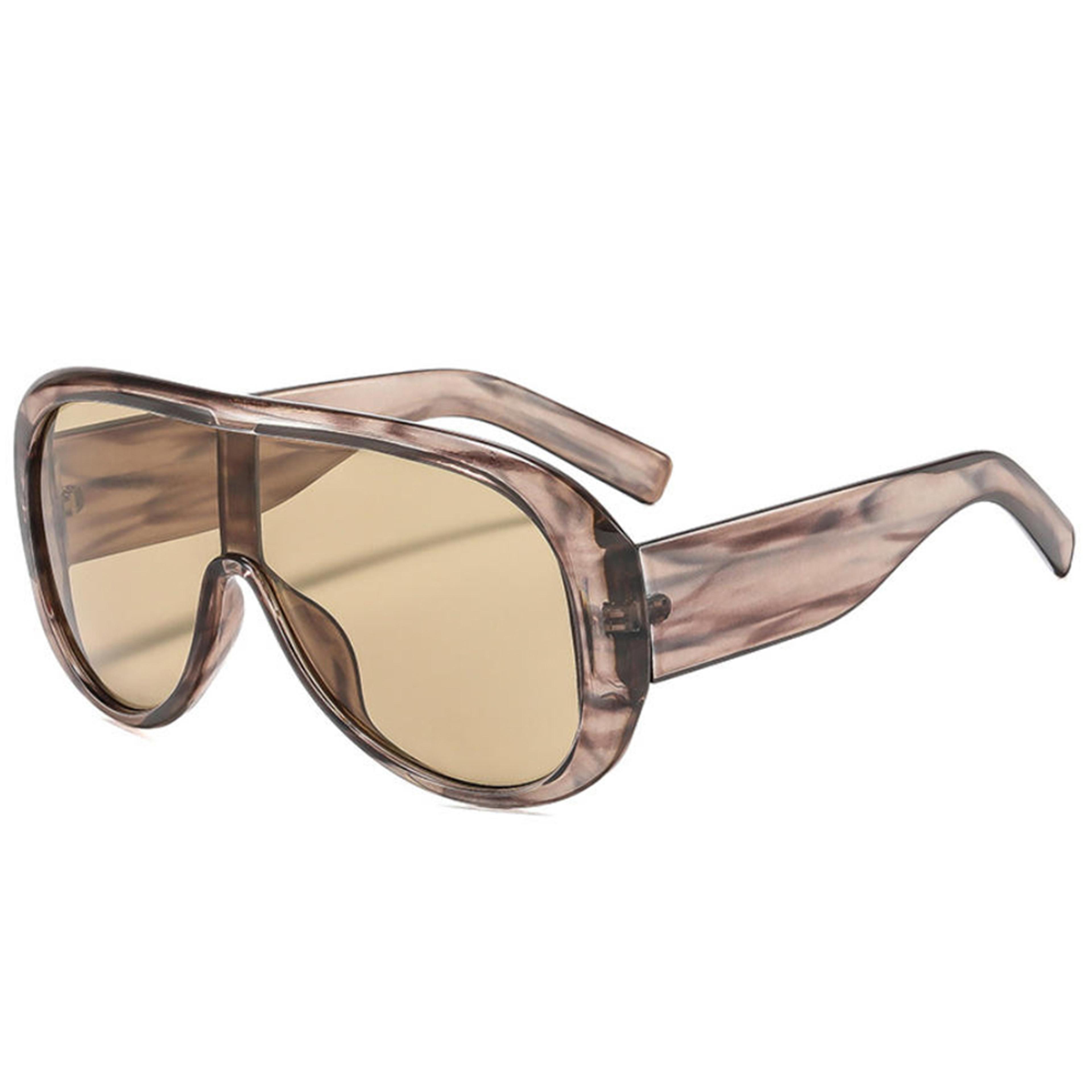 Oversized Pilot Sunglasses Luxury Gradient One Piece Fashion Shades For Women 4