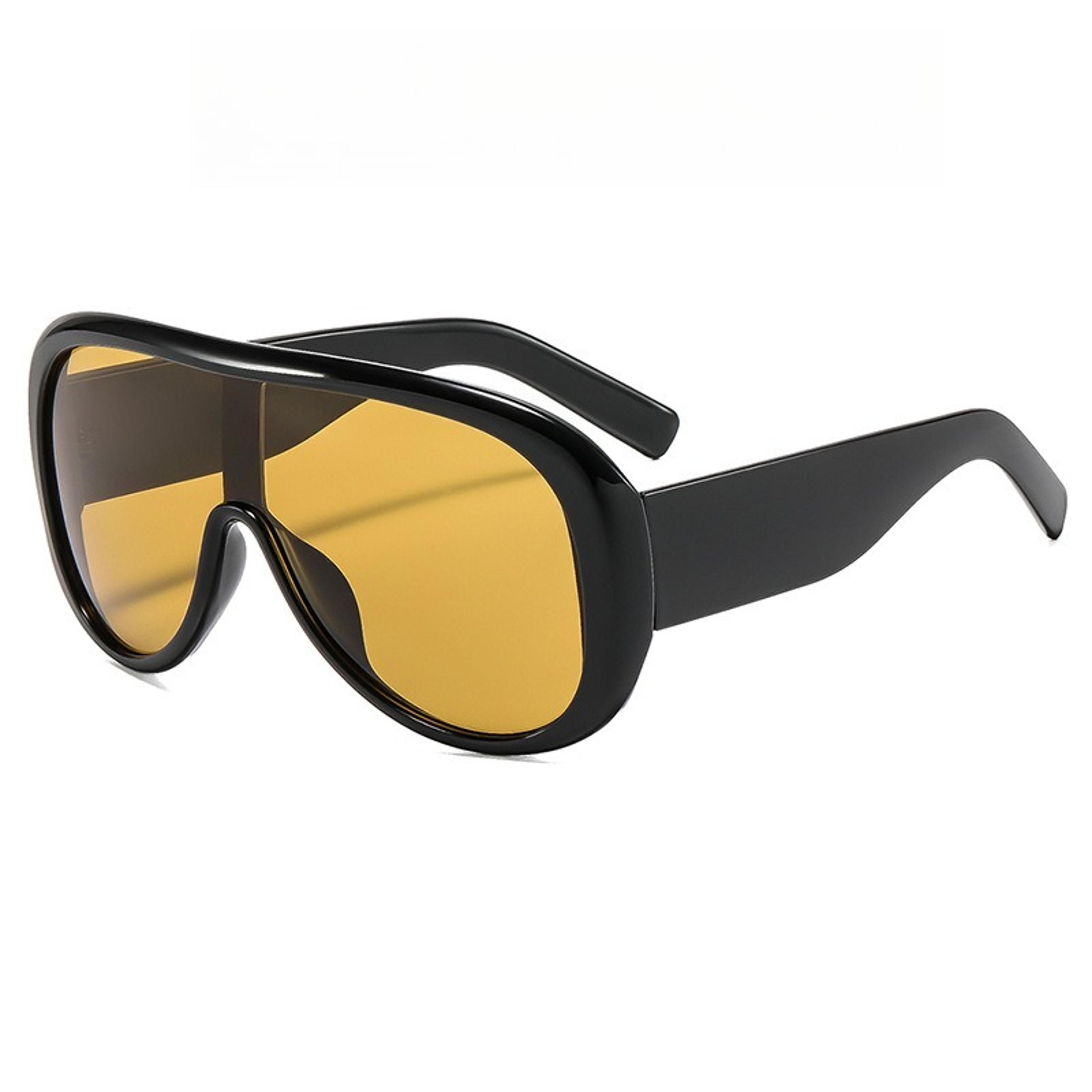Oversized Pilot Sunglasses Luxury Gradient One Piece Fashion Shades For Women 5