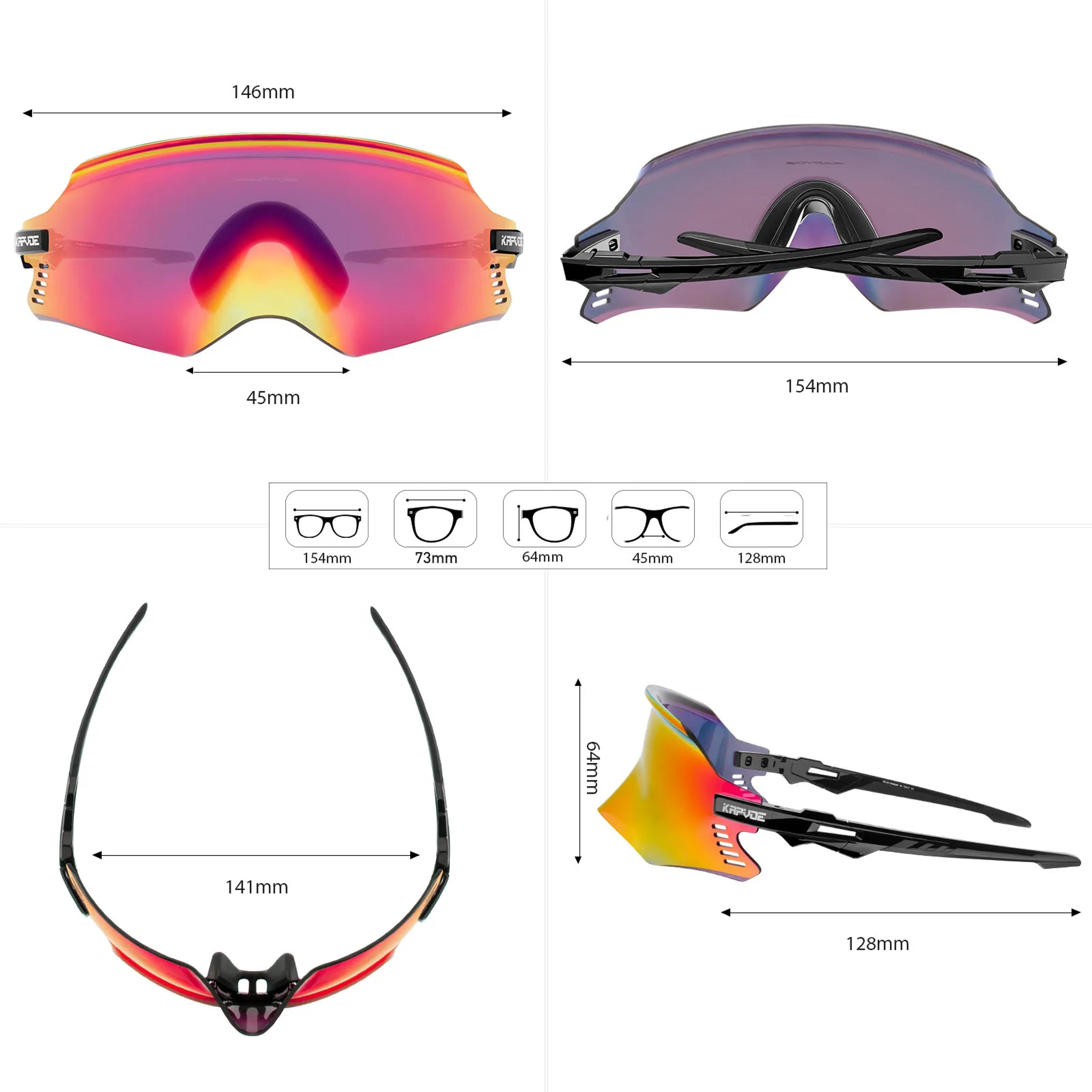 Kapvoe UltraLight Polarized Sports Sunglasses And AntiFog Ski Goggles 4