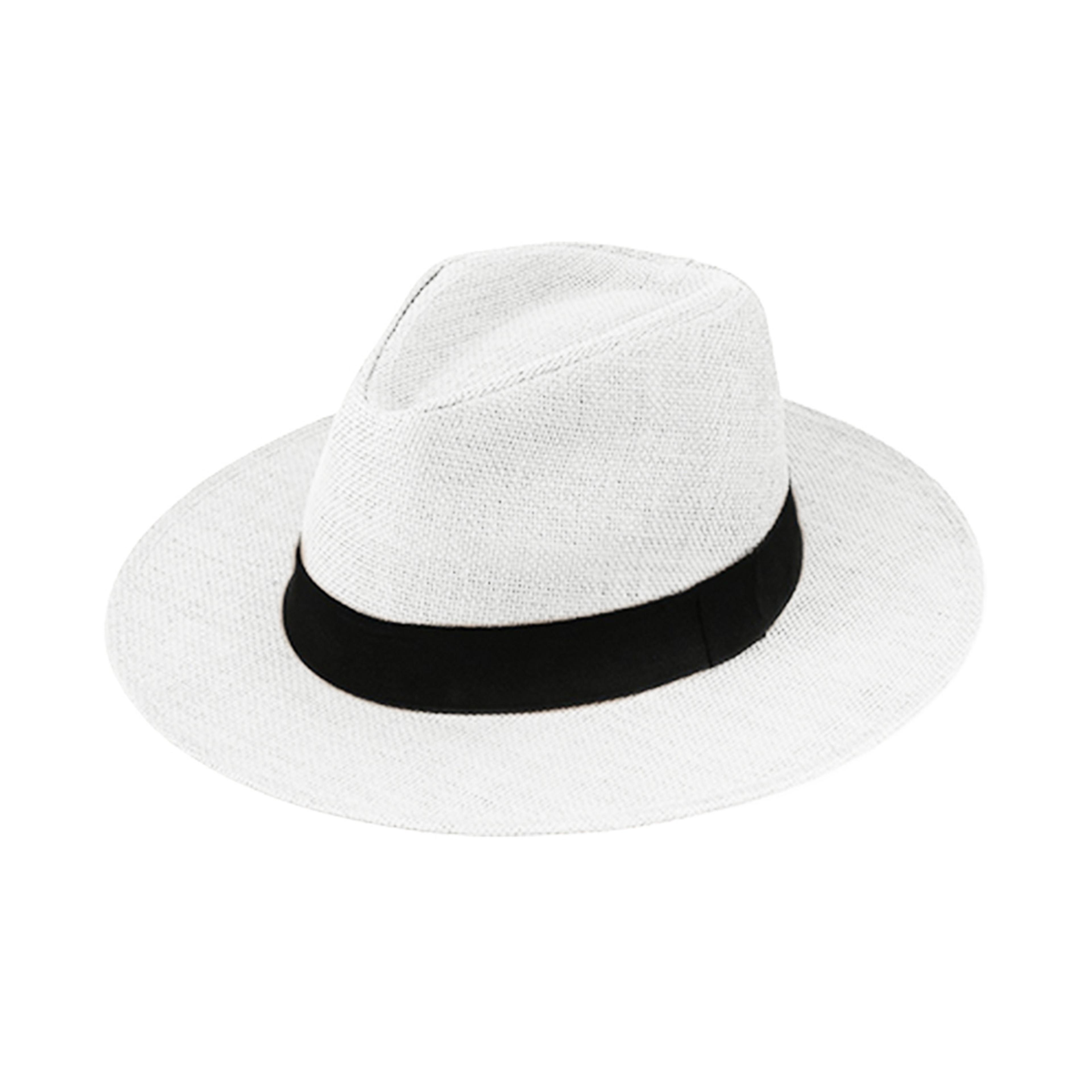 Aura Raffia Wide Brim Straw Hat  Packable UV Protection Sun Hat For Beach And Travel 7