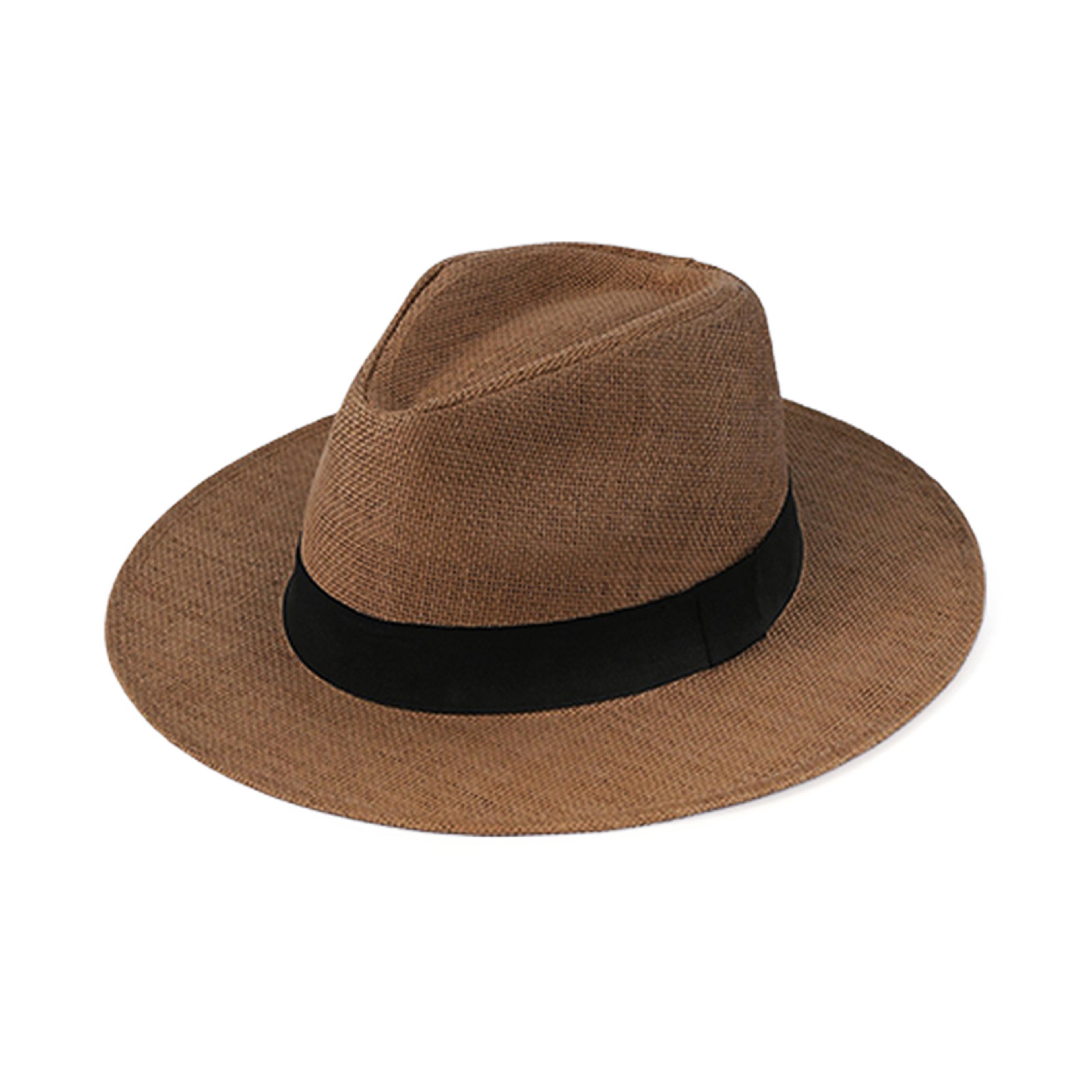Aura Raffia Wide Brim Straw Hat  Packable UV Protection Sun Hat For Beach And Travel 10