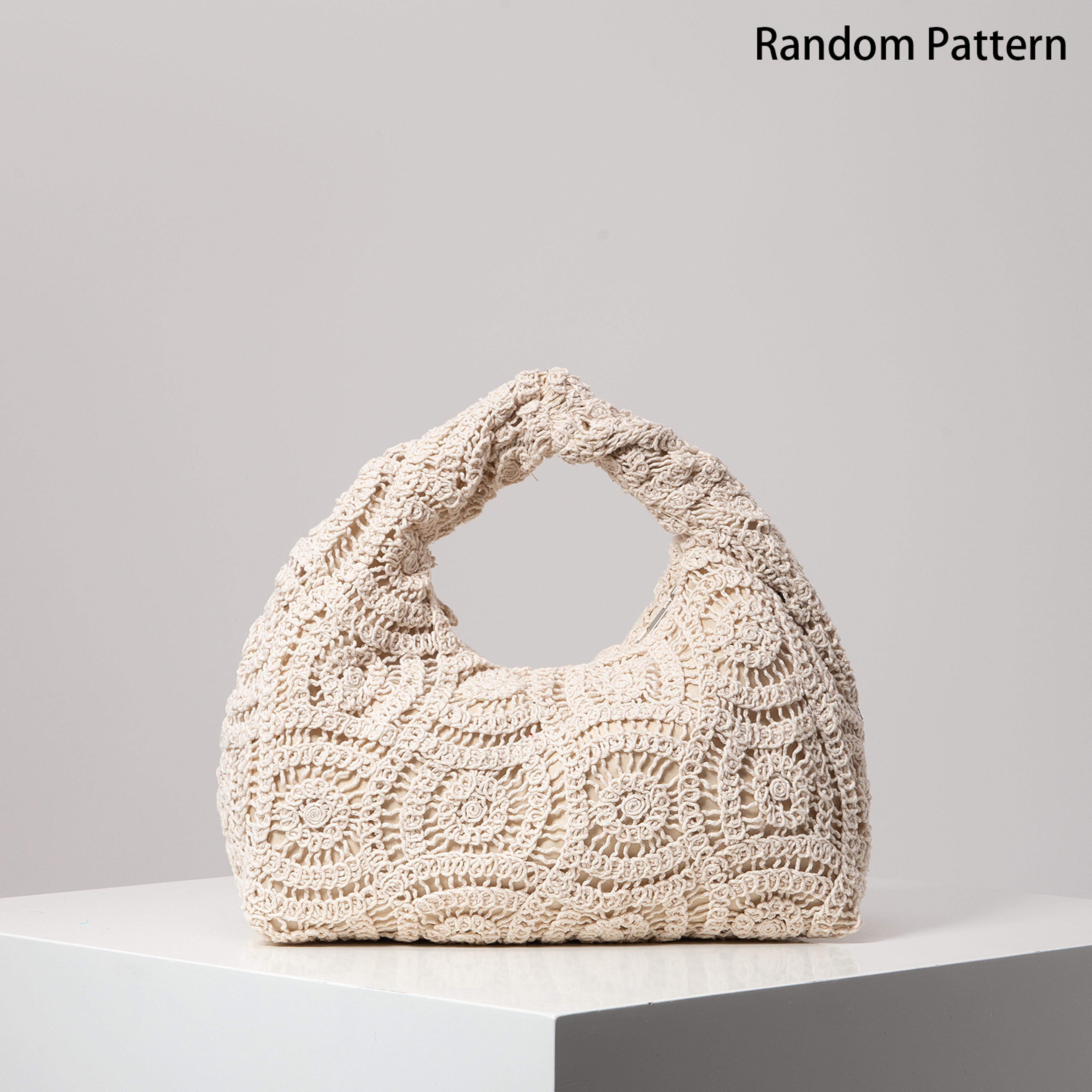Boho Beach Bag HandWoven Crochet Tote Bag For Summer Travel 9