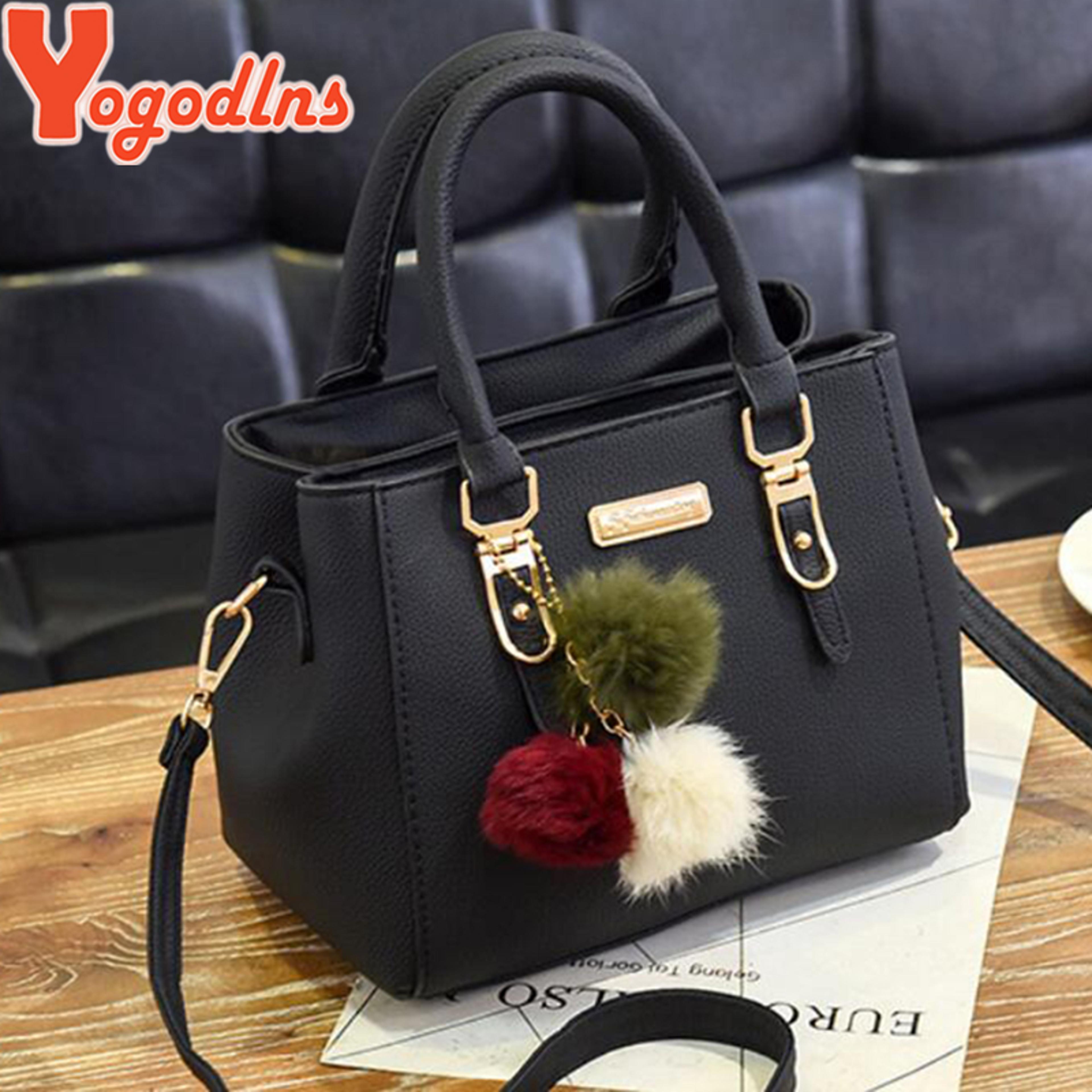 yogodlns elegant women embossed shoulder bag and fashion crossbody bag with beading pendant