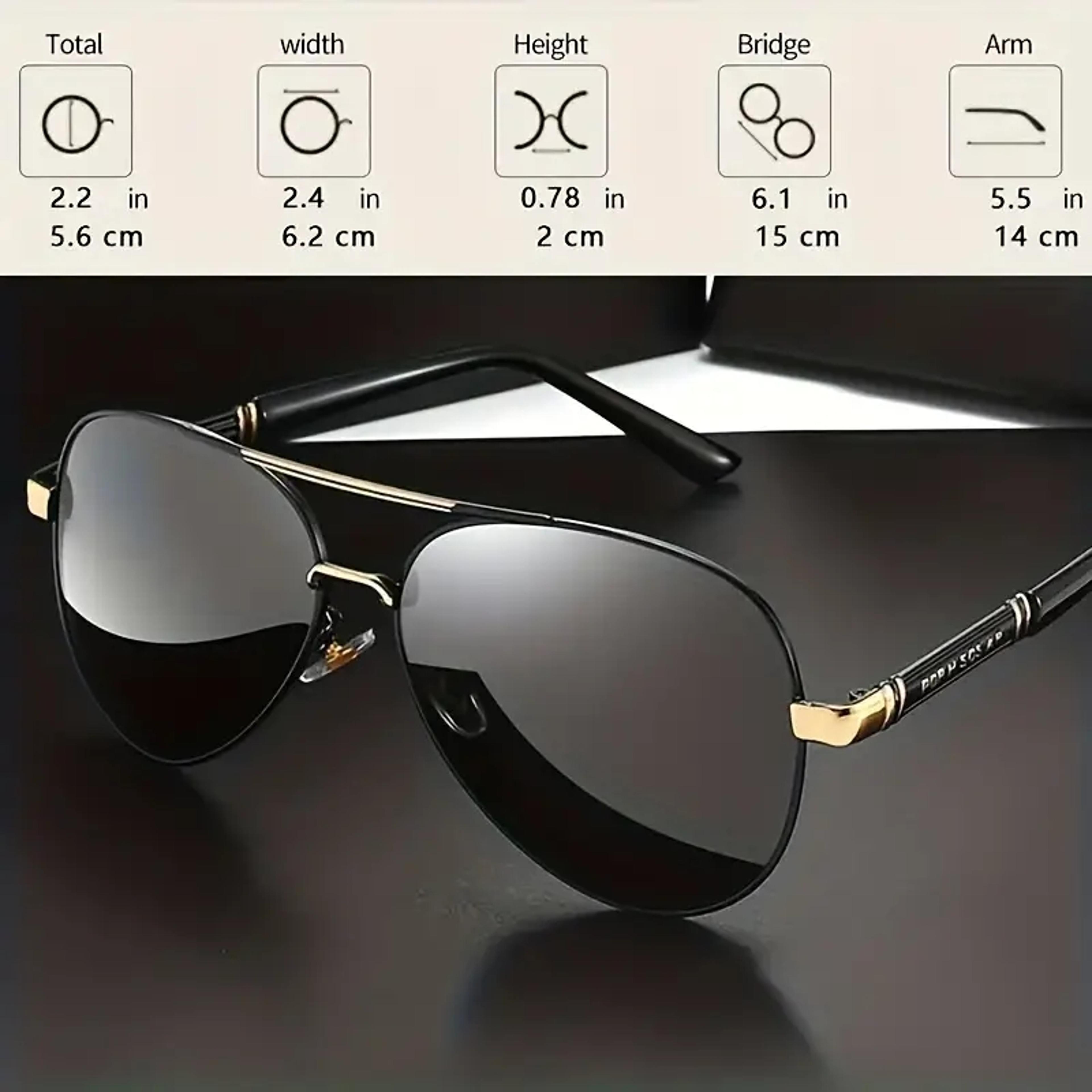 Apex Polarized Sunglasses For Men Metal Frame Protection Shades 2