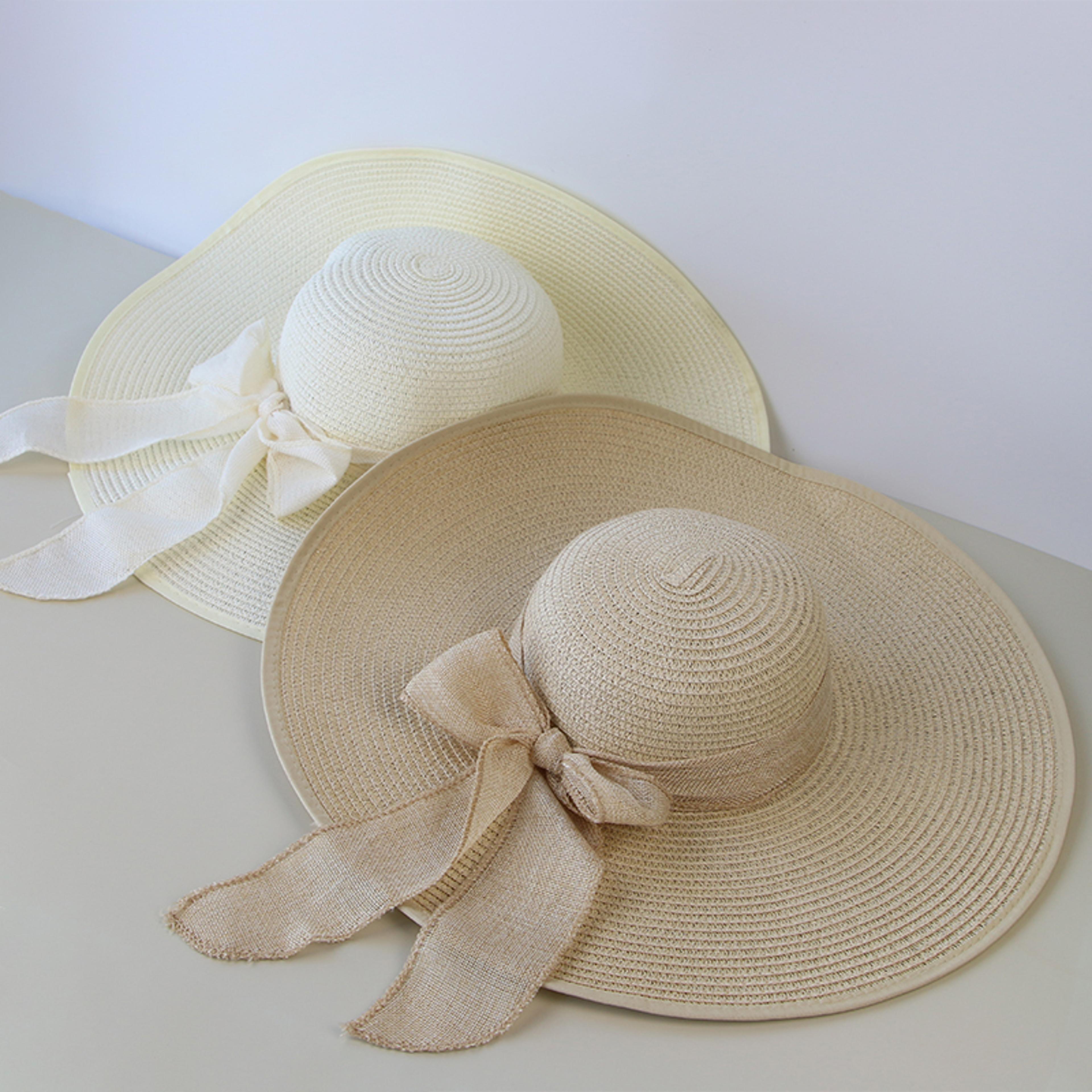 Packable Wide Brim Straw Hat With Elegant Bowknot Chic Foldable Beach Hat For Women 3