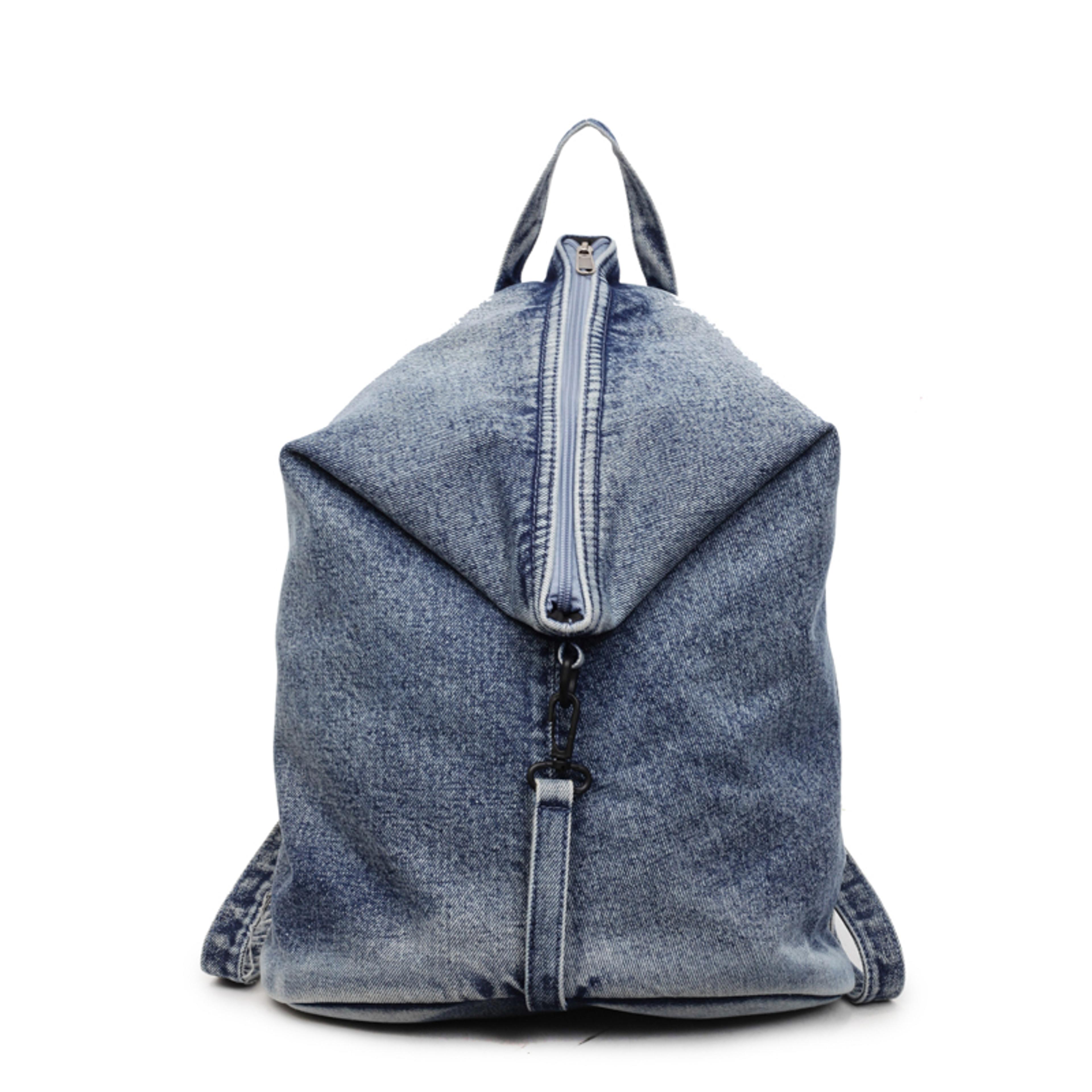 Stylish Retro Denim Backpack For Women  Large Capacity Casual School And Travel Bag 5