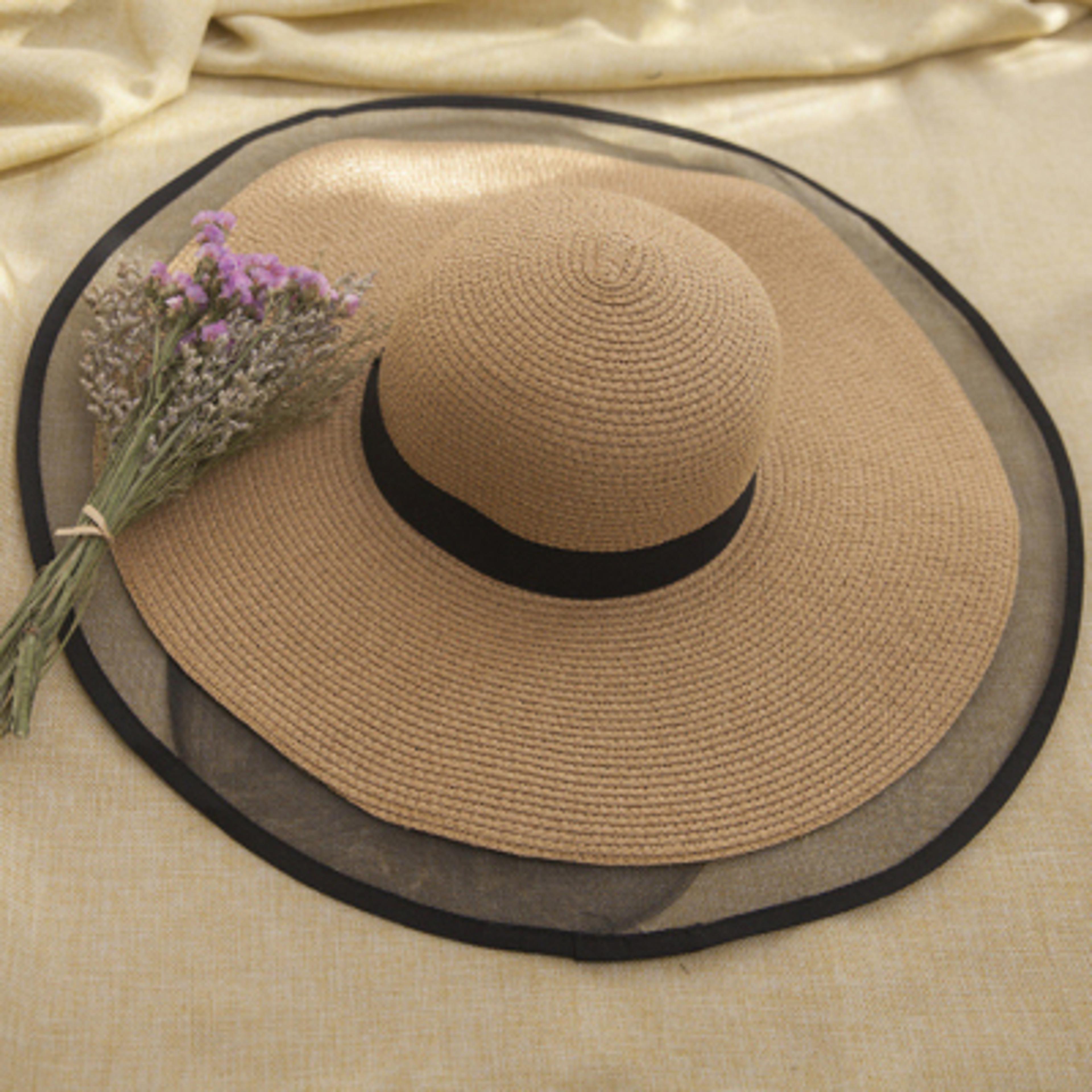 Elegant Wide Brim Sun Hat For Women  Breathable Summer Beach Hat With UV Protection 3